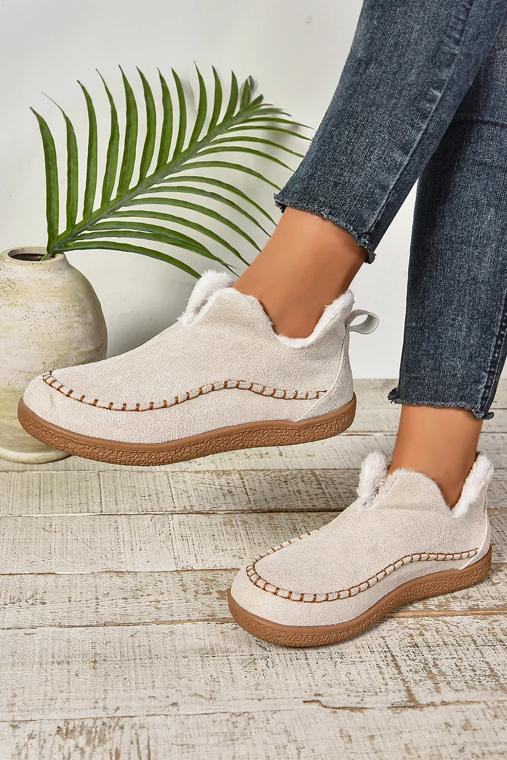Faux Suede Fleece Lined Winter Snow Boots sold by Beagle Boutique product image thumbnail 5