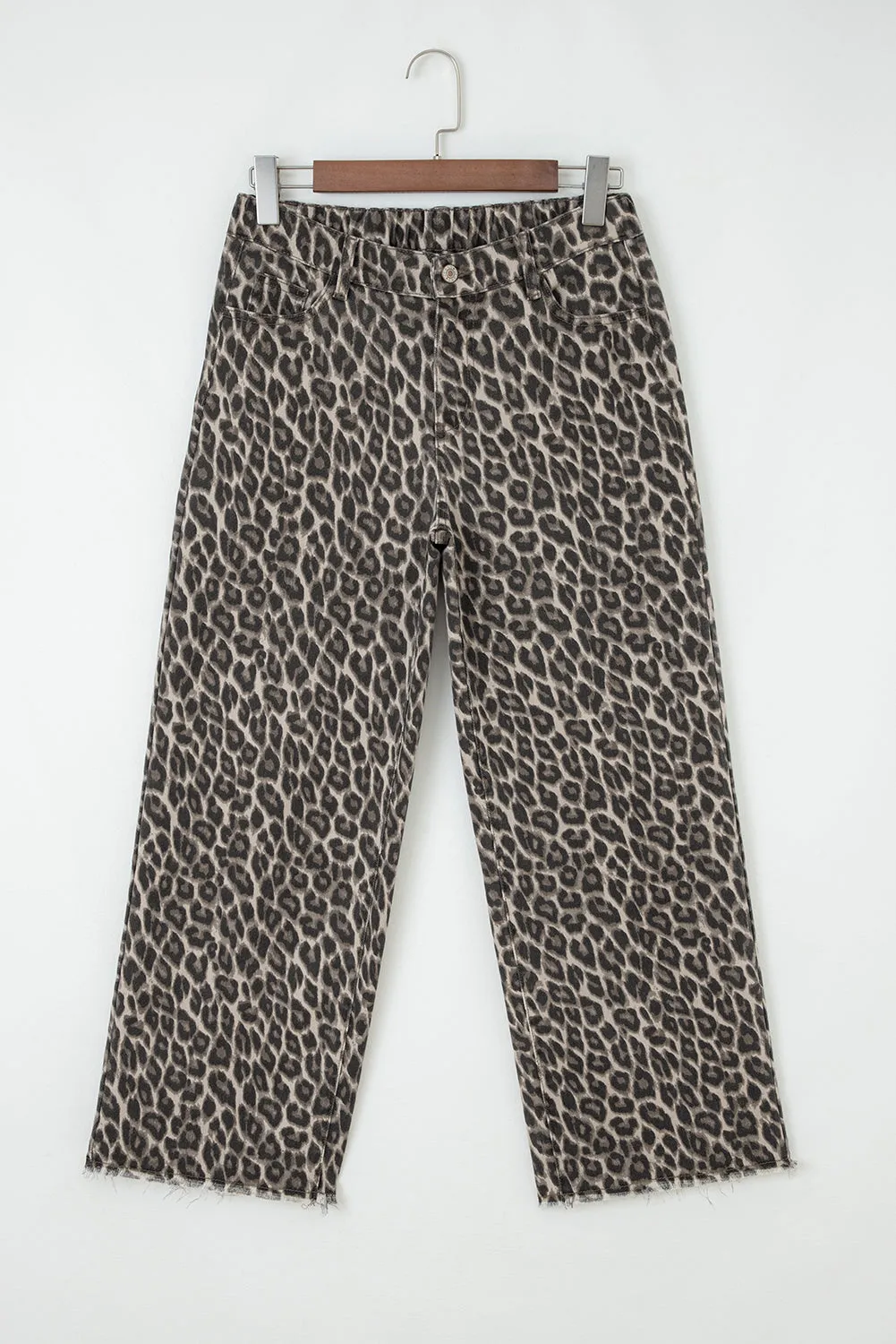 Leopard Straight Loose Leg Jeans sold by Beagle Boutique product image thumbnail 3