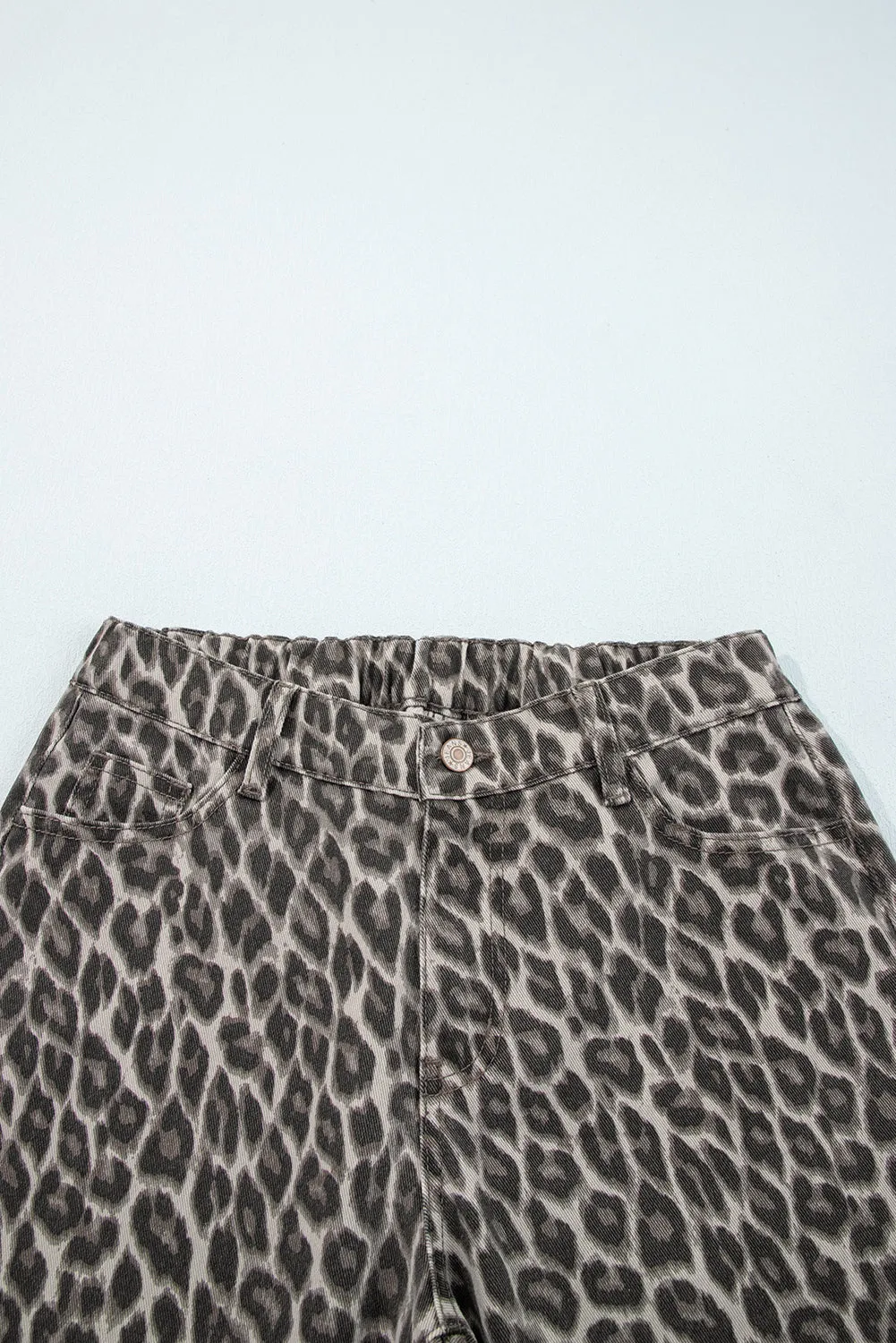 Leopard Straight Loose Leg Jeans sold by Beagle Boutique product image thumbnail 5