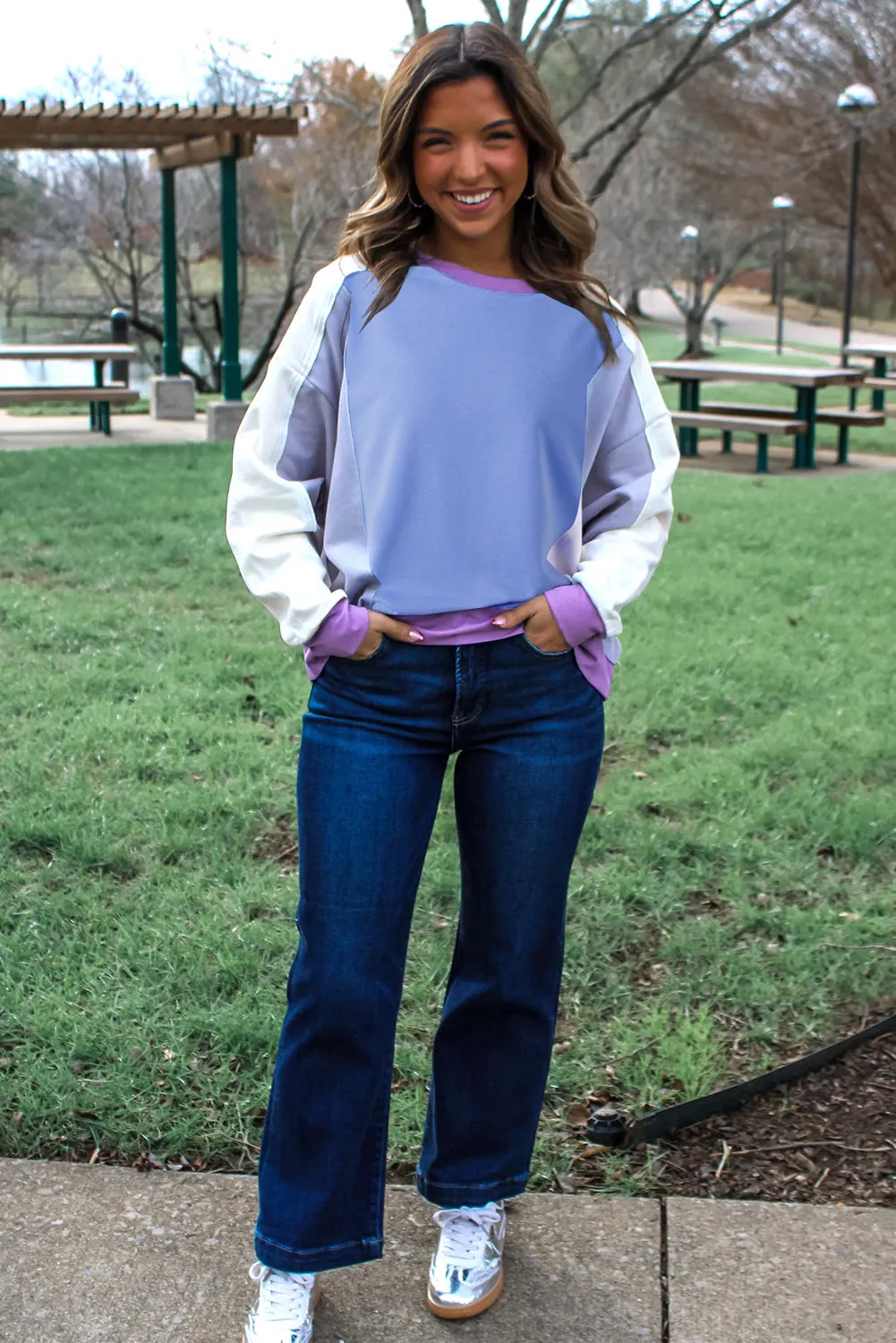 Exposed Seam Trim Pullover Sweatshirt sold by Beagle Boutique product image thumbnail 4