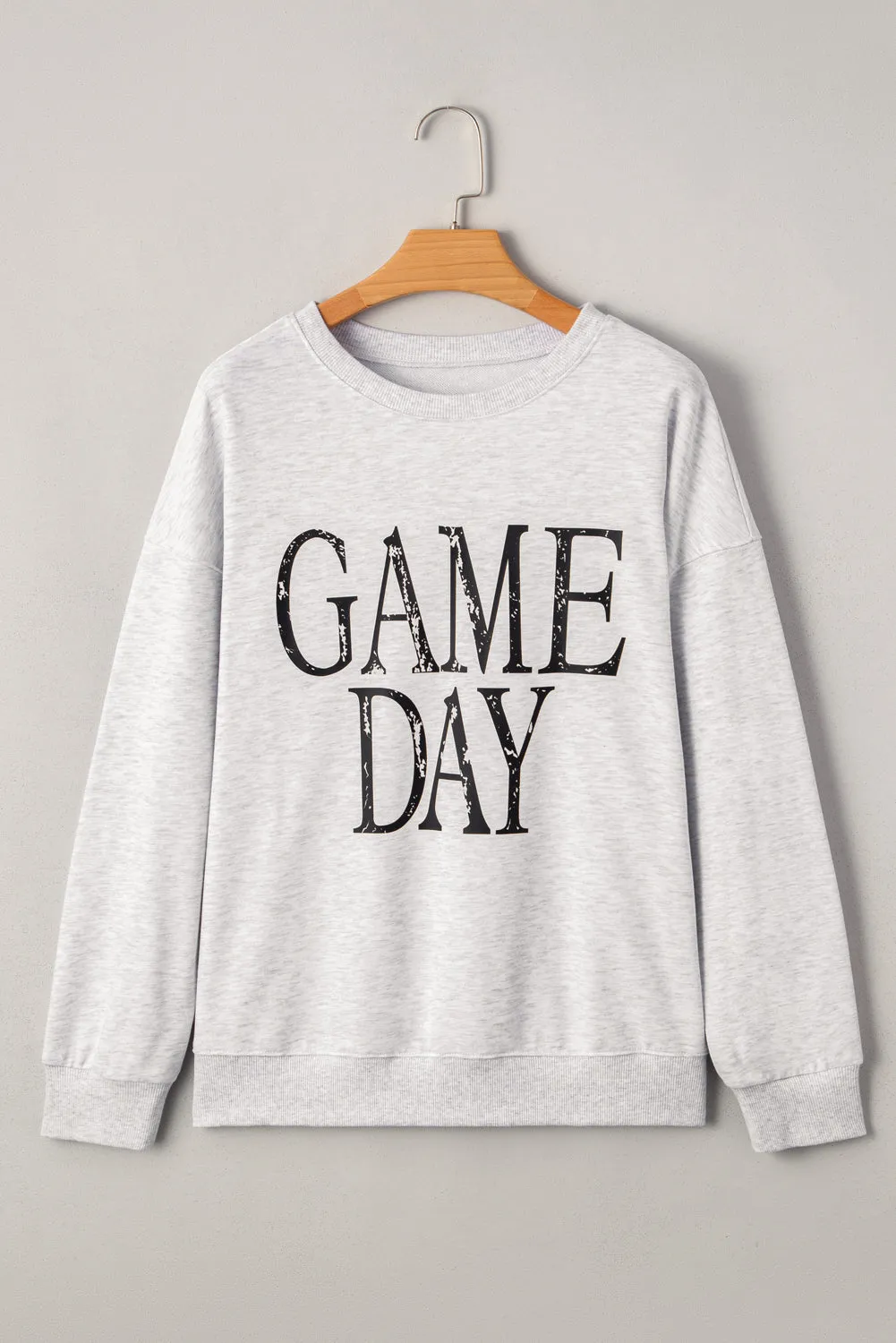 Vintage Washed GAME DAY Graphic Baggy Sweatshirt sold by Beagle Boutique product image thumbnail 4