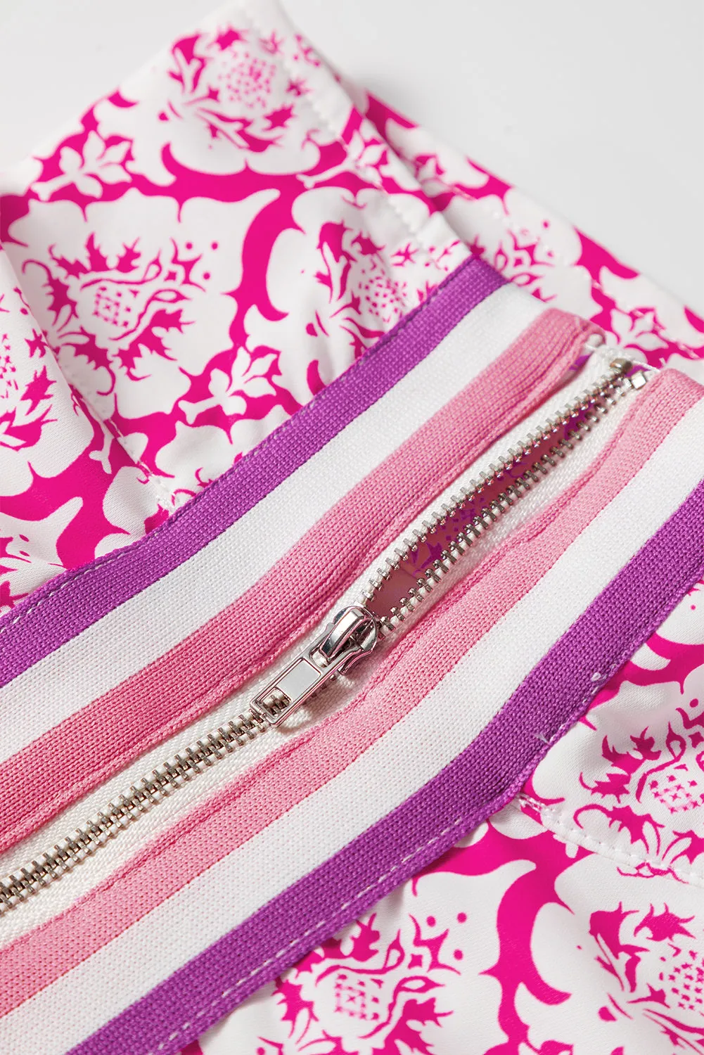 Western Print Zipped Collar Short Sleeve Blouse Top sold by Beagle Boutique product image thumbnail 4