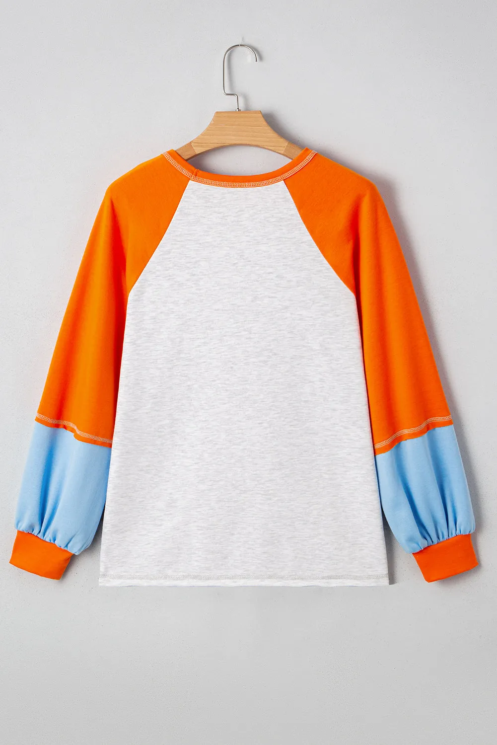 Raglan Sleeve Contrast Stitching Loose Fit Top sold by Beagle Boutique product image thumbnail 2