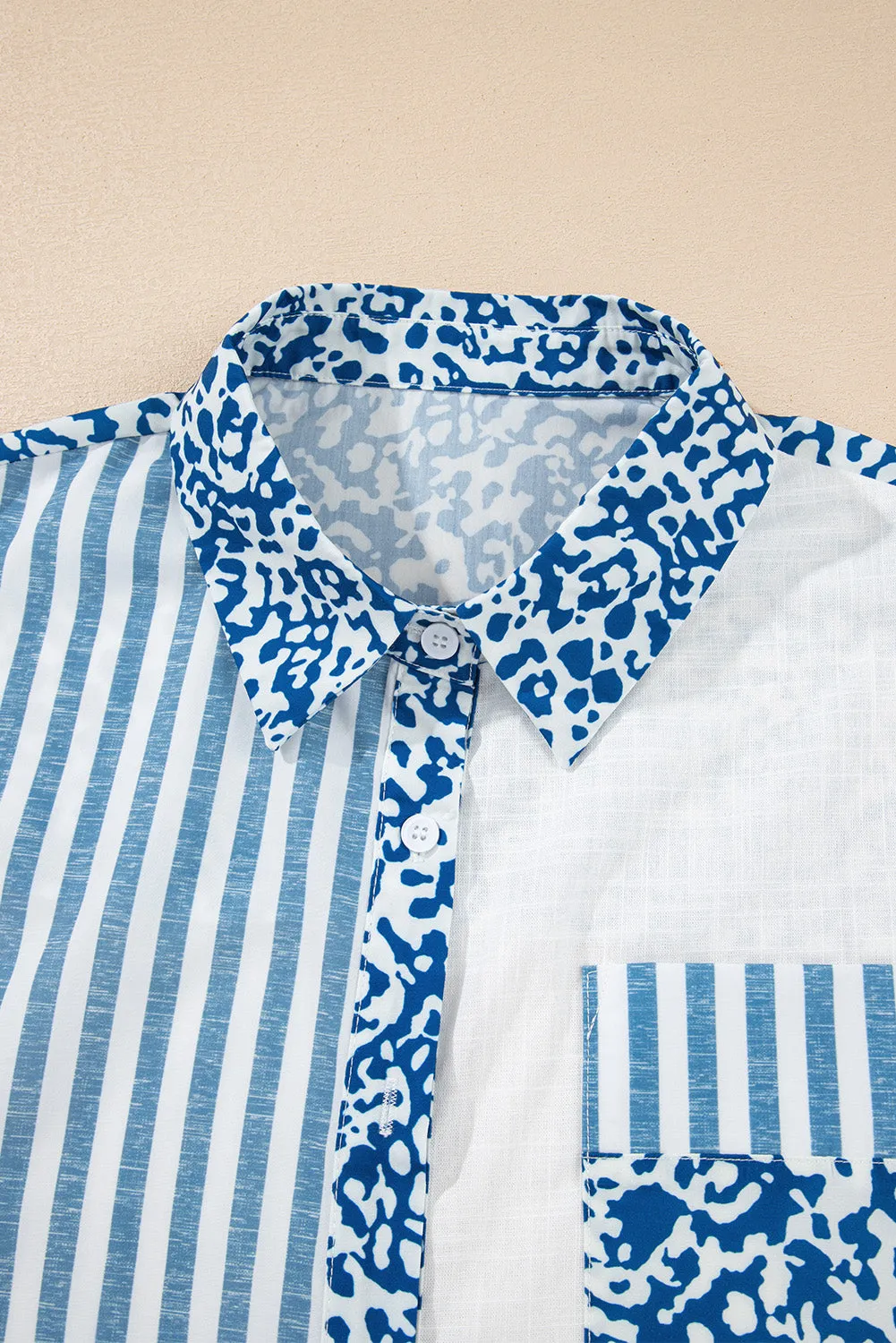 Leopard Striped Western Casual Shirt sold by Beagle Boutique product image thumbnail 3