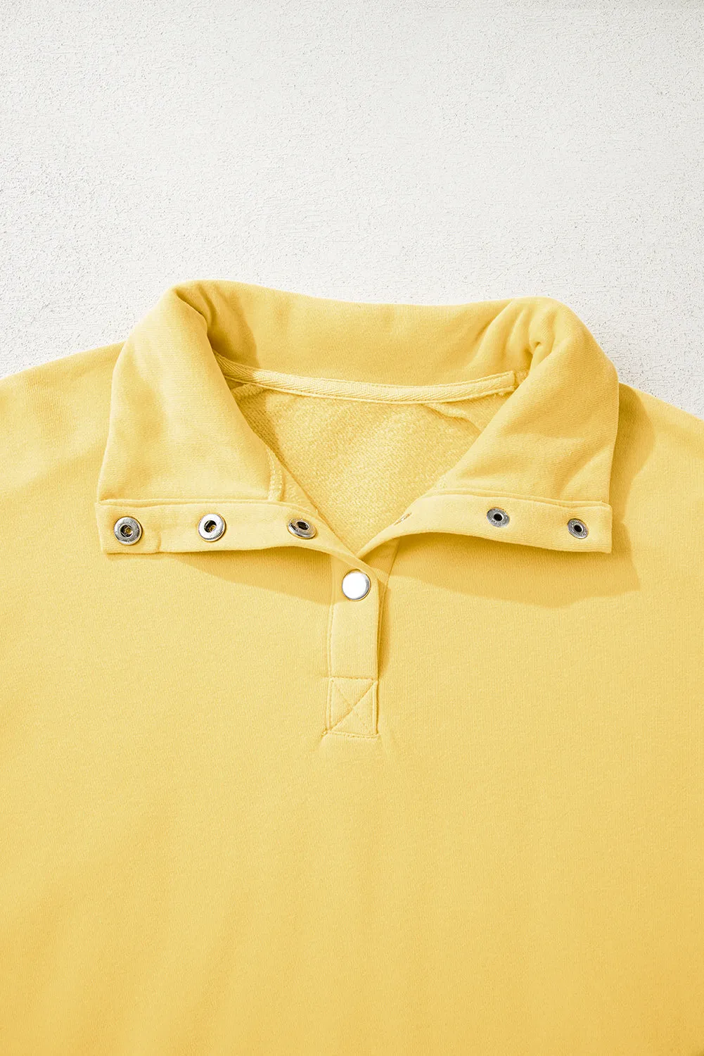 Embroidered Flower Patchwork Snap Buttons Pullover Sweatshirt sold by Beagle Boutique product image thumbnail 4