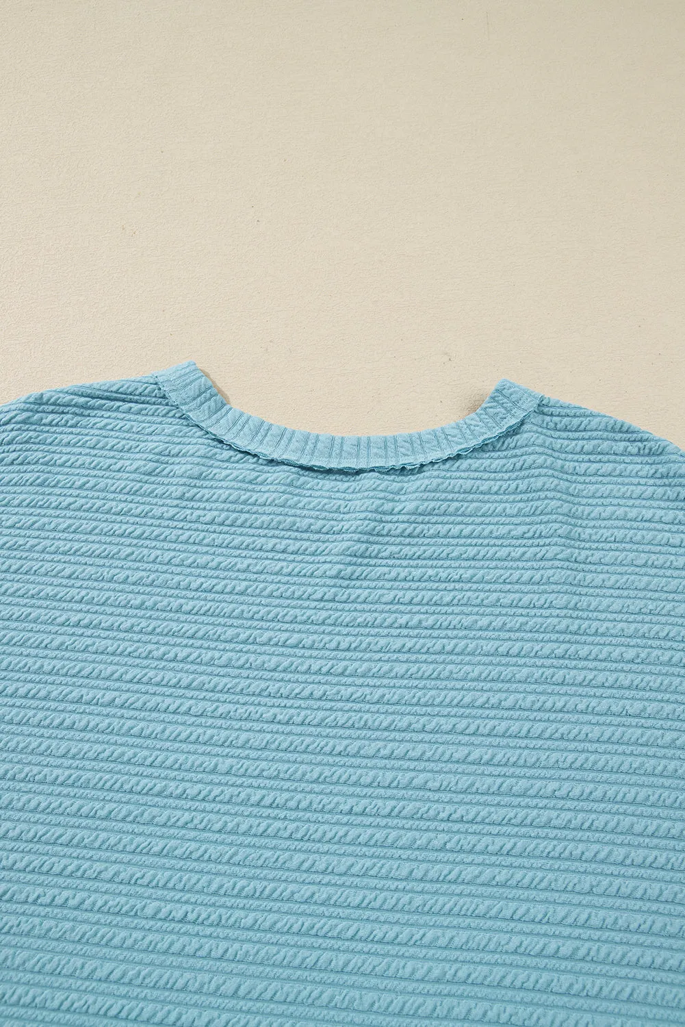 Textured Drop Shoulder Plus Size Knit Top sold by Beagle Boutique product image thumbnail 5