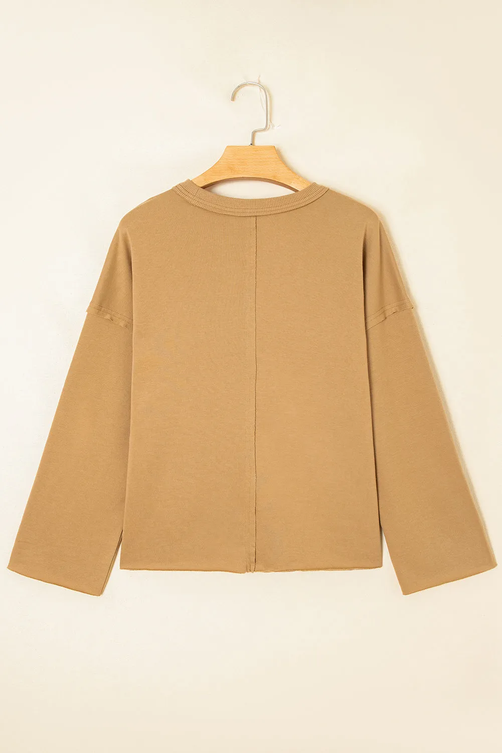 Floral Heart Stitched Exposed Seam Mineral Wash Sweatshirt sold by Beagle Boutique product image thumbnail 4