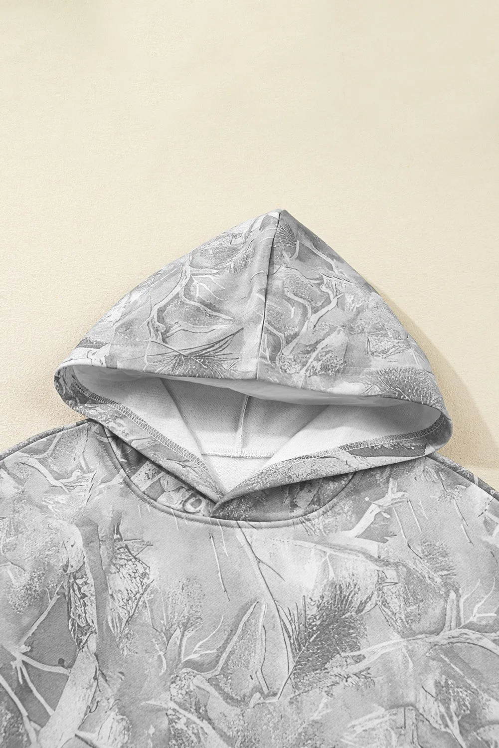 Camouflage Woodland Print Oversized Sporty Hoodie sold by Beagle Boutique product image thumbnail 4