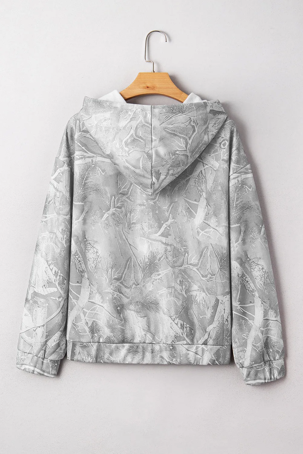 Camouflage Woodland Print Oversized Sporty Hoodie sold by Beagle Boutique product image thumbnail 3