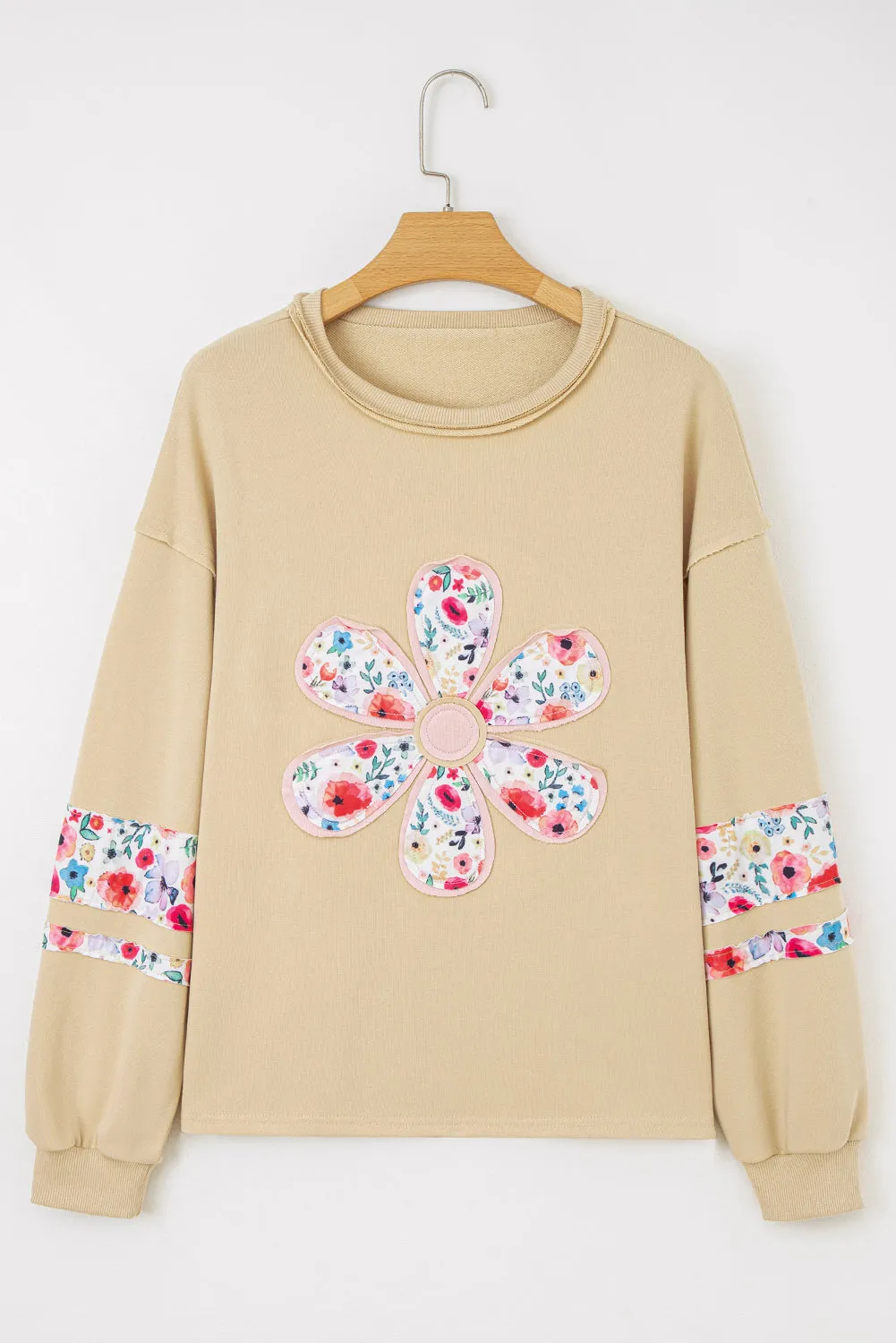 Floral Oversize Pullover Sweatshirt sold by Beagle Boutique product image thumbnail 4