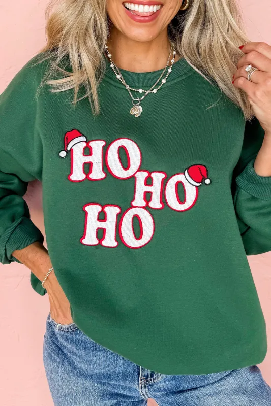 Embroidered Letter Graphic Christmas Sweatshirt sold by Beagle Boutique