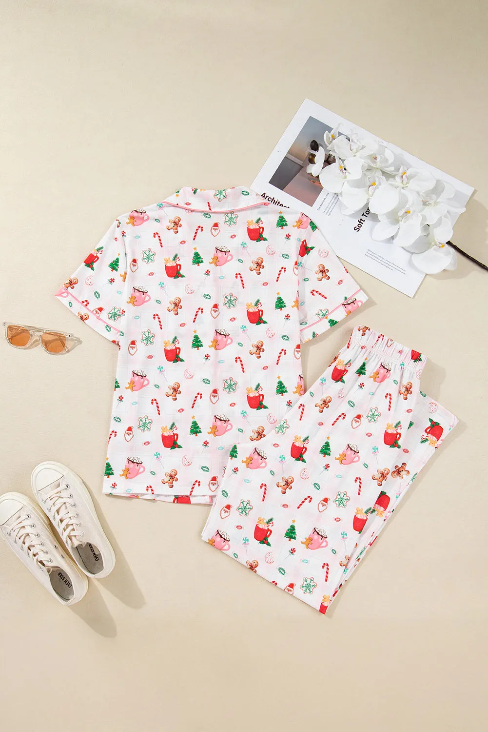 Pink Christmas Spirit Pyjama Set sold by Beagle Boutique product image thumbnail 5