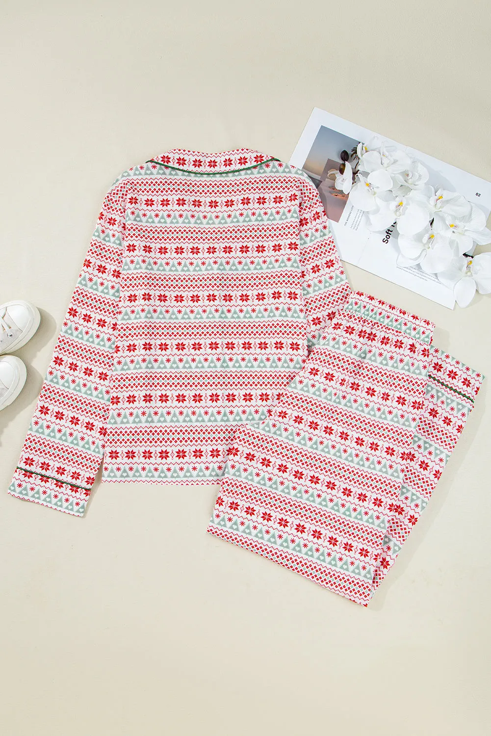 Christmas Print Shirt Pyjama Set sold by Beagle Boutique product image thumbnail 5