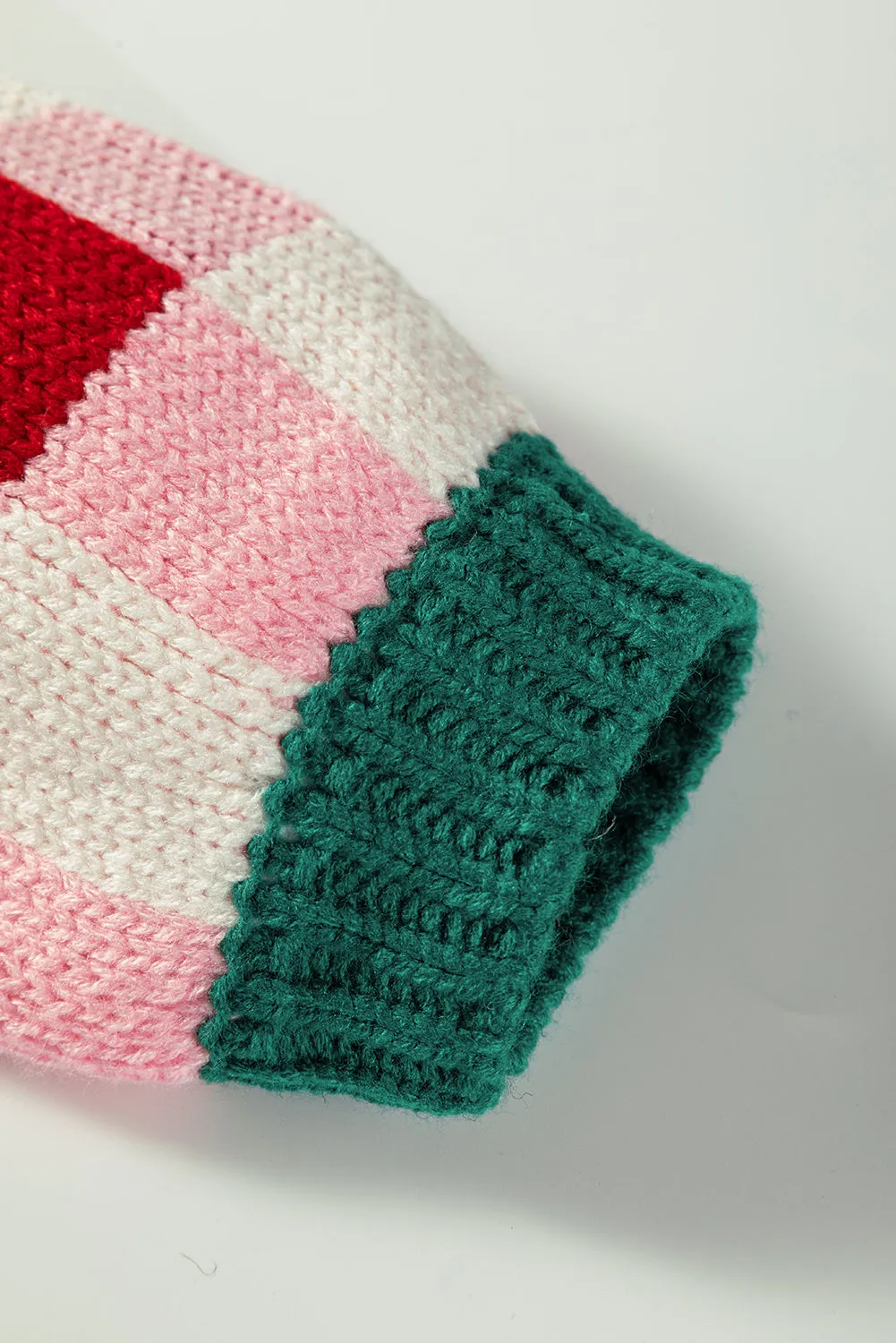 Plaid Knit Bow Knot Decor Open Front Sweater Cardigan sold by Beagle Boutique product image thumbnail 4