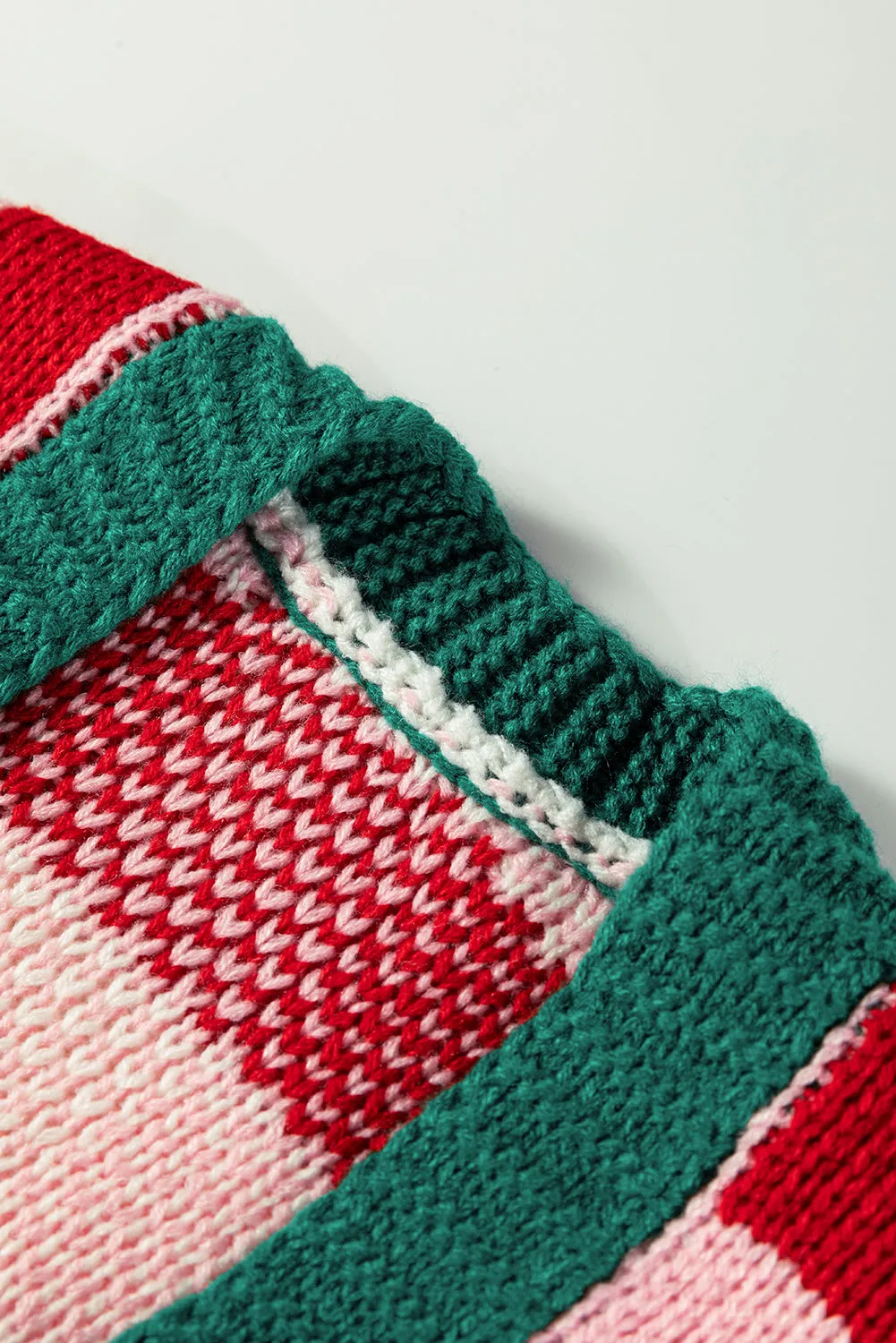 Plaid Knit Bow Knot Decor Open Front Sweater Cardigan sold by Beagle Boutique product image thumbnail 5