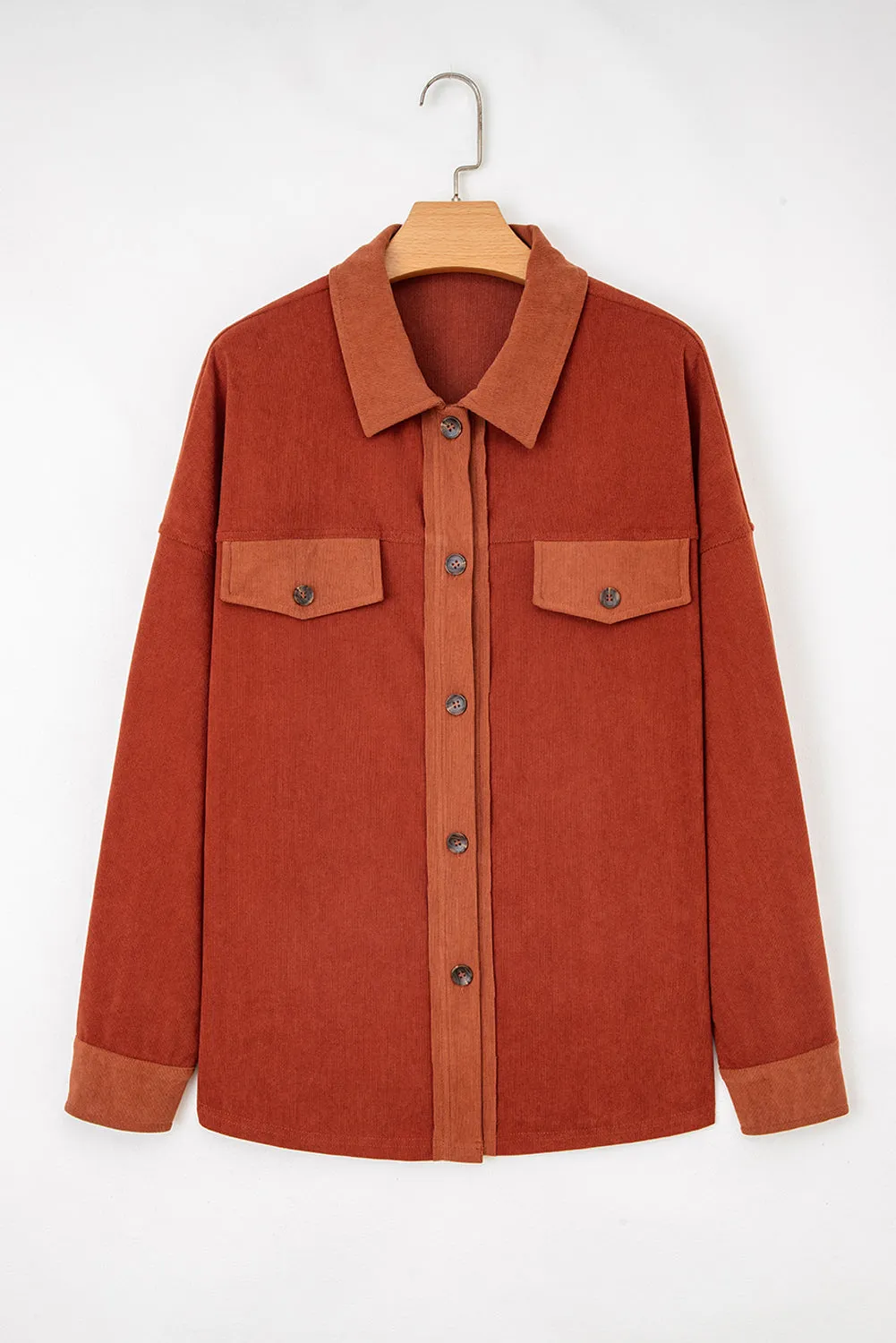 Drop Shoulder Casual Shacket With Pockets sold by Beagle Boutique product image thumbnail 3