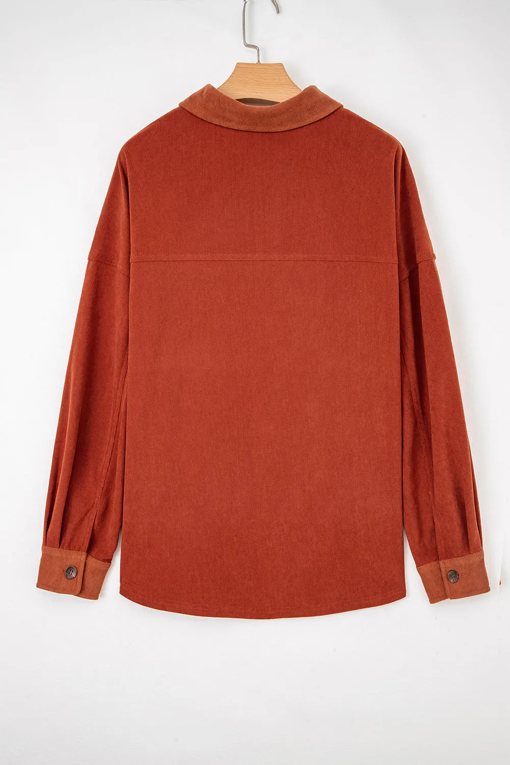 Drop Shoulder Casual Shacket With Pockets sold by Beagle Boutique product image thumbnail 4