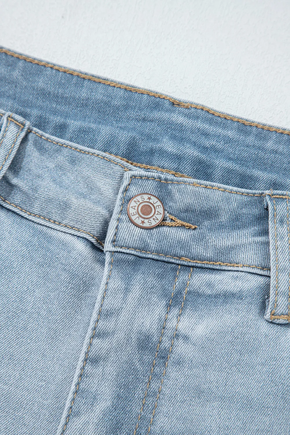 Mid Rise Ankle-Length Distressed Skinny Jeans sold by Beagle Boutique product image thumbnail 5