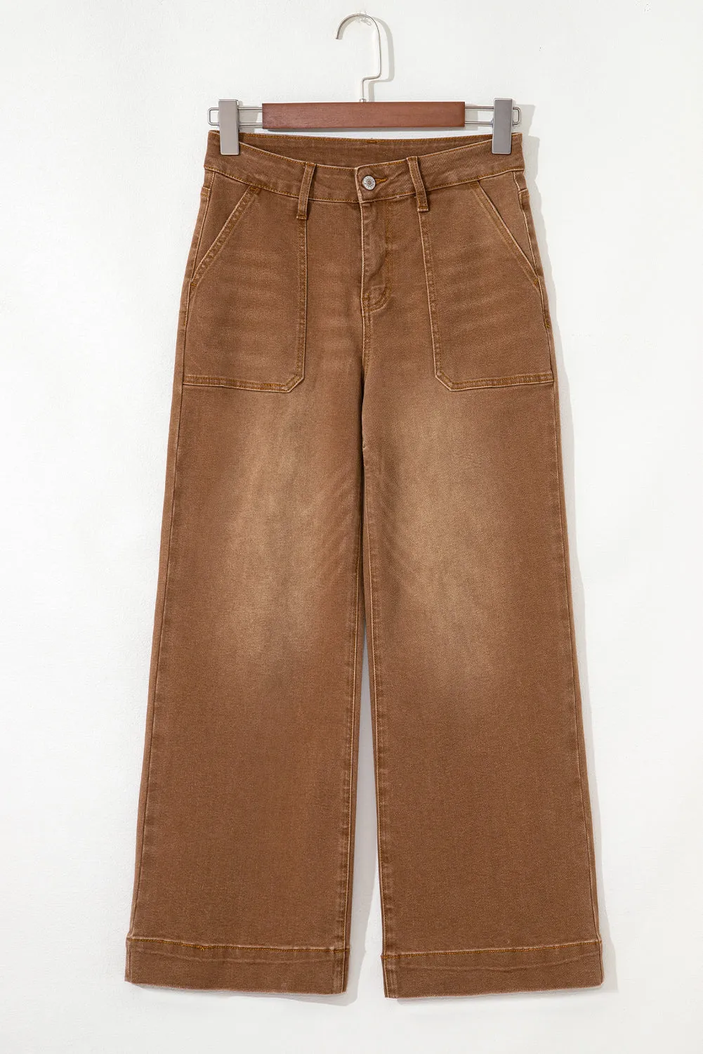 Cropped High Rise Wide Leg Jeans sold by Beagle Boutique product image thumbnail 4