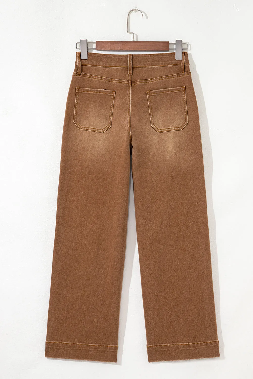 Cropped High Rise Wide Leg Jeans sold by Beagle Boutique product image thumbnail 5