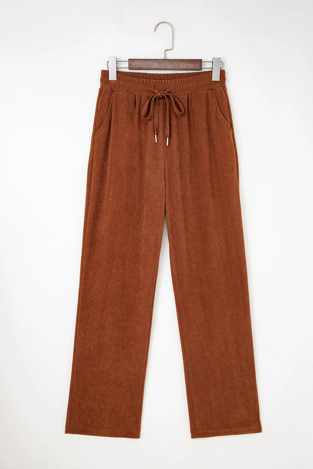 Drawstring Elastic Waist Casual Soft Corduroy Pants sold by Beagle Boutique product image thumbnail 5