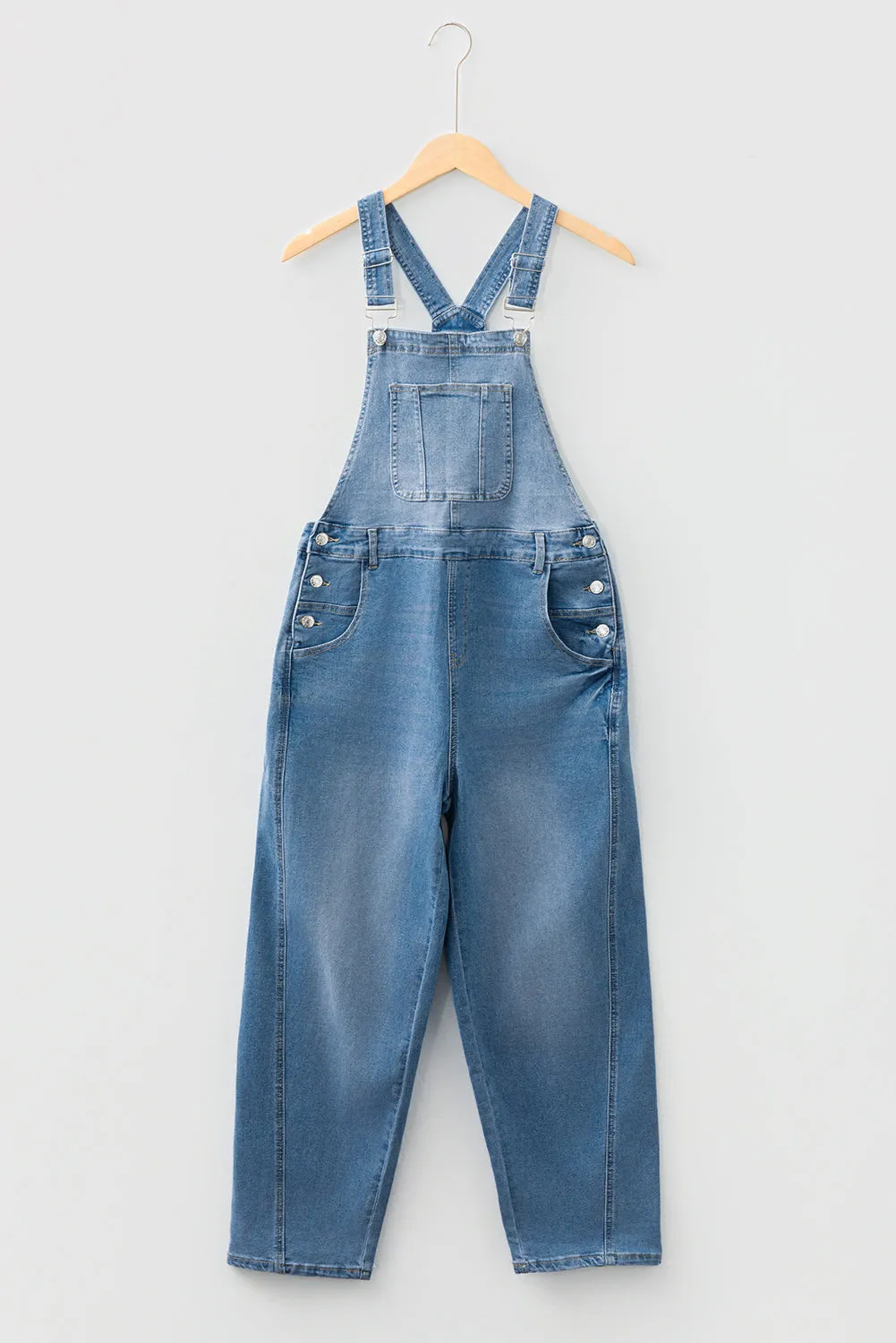Adjustable Buckle Barrel Denim Dungarees Overalls sold by Beagle Boutique product image thumbnail 4