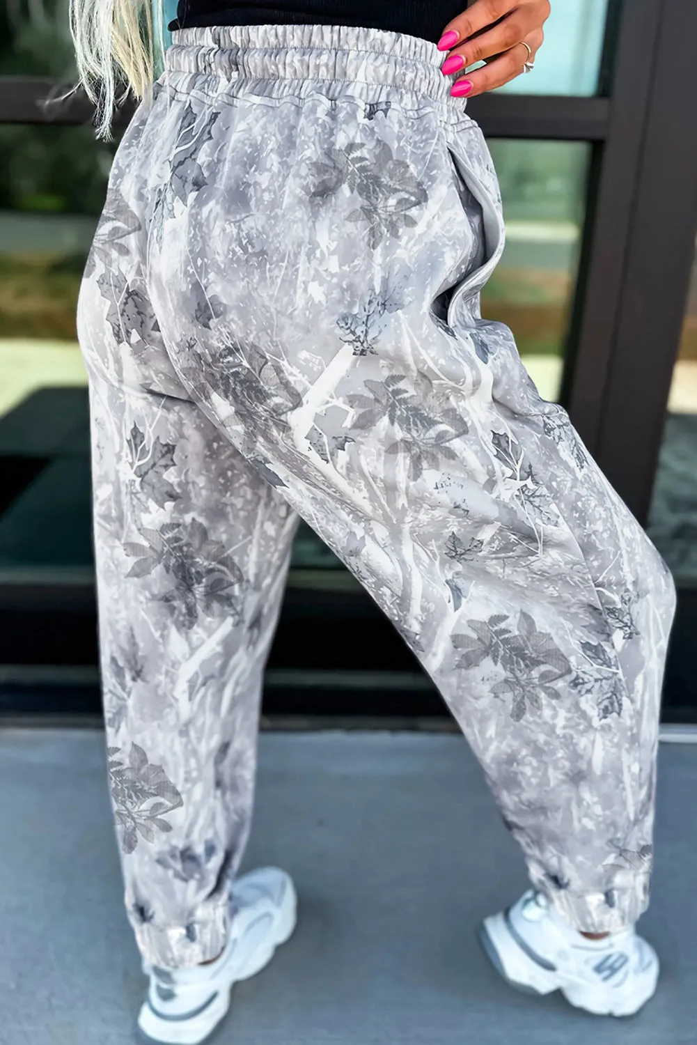 Camo Print Drawstring Elastic Waist Joggers sold by Beagle Boutique product image thumbnail 2