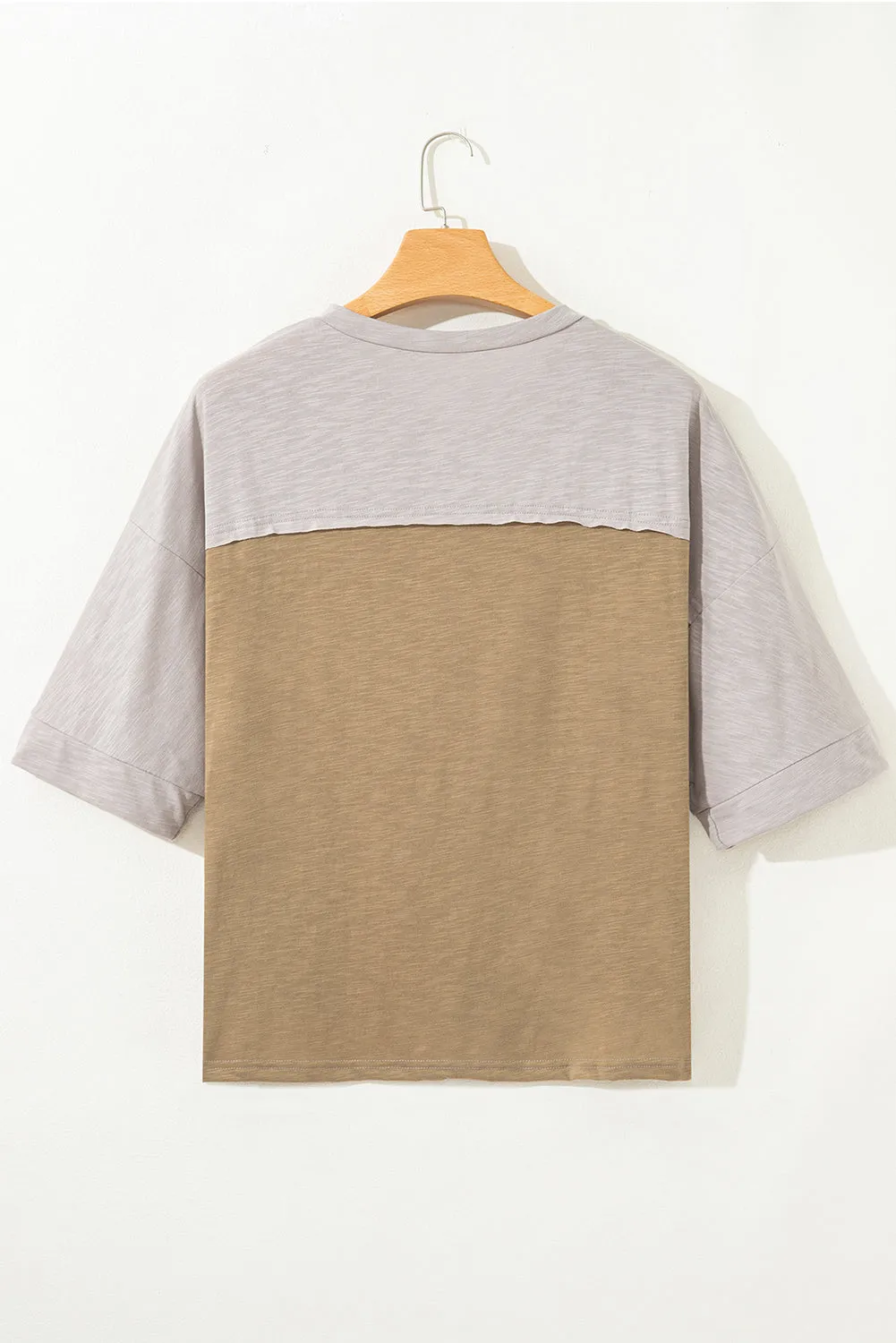 Flower Patched Exposed Seam Bracelet Sleeve Oversized T-Shirt sold by Beagle Boutique product image thumbnail 5