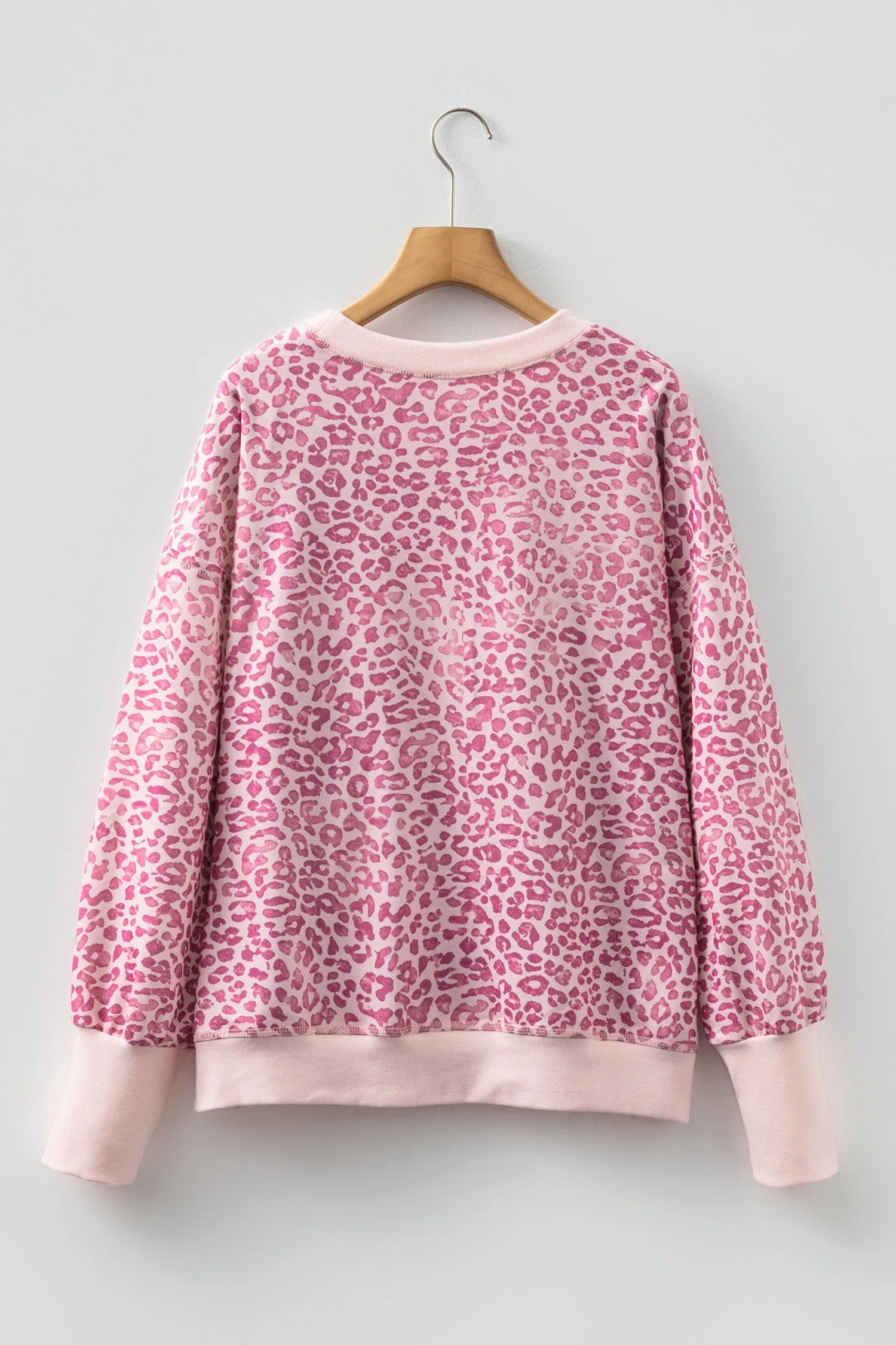 Leopard Print Crew Neck Sweatshirt sold by Beagle Boutique product image thumbnail 4