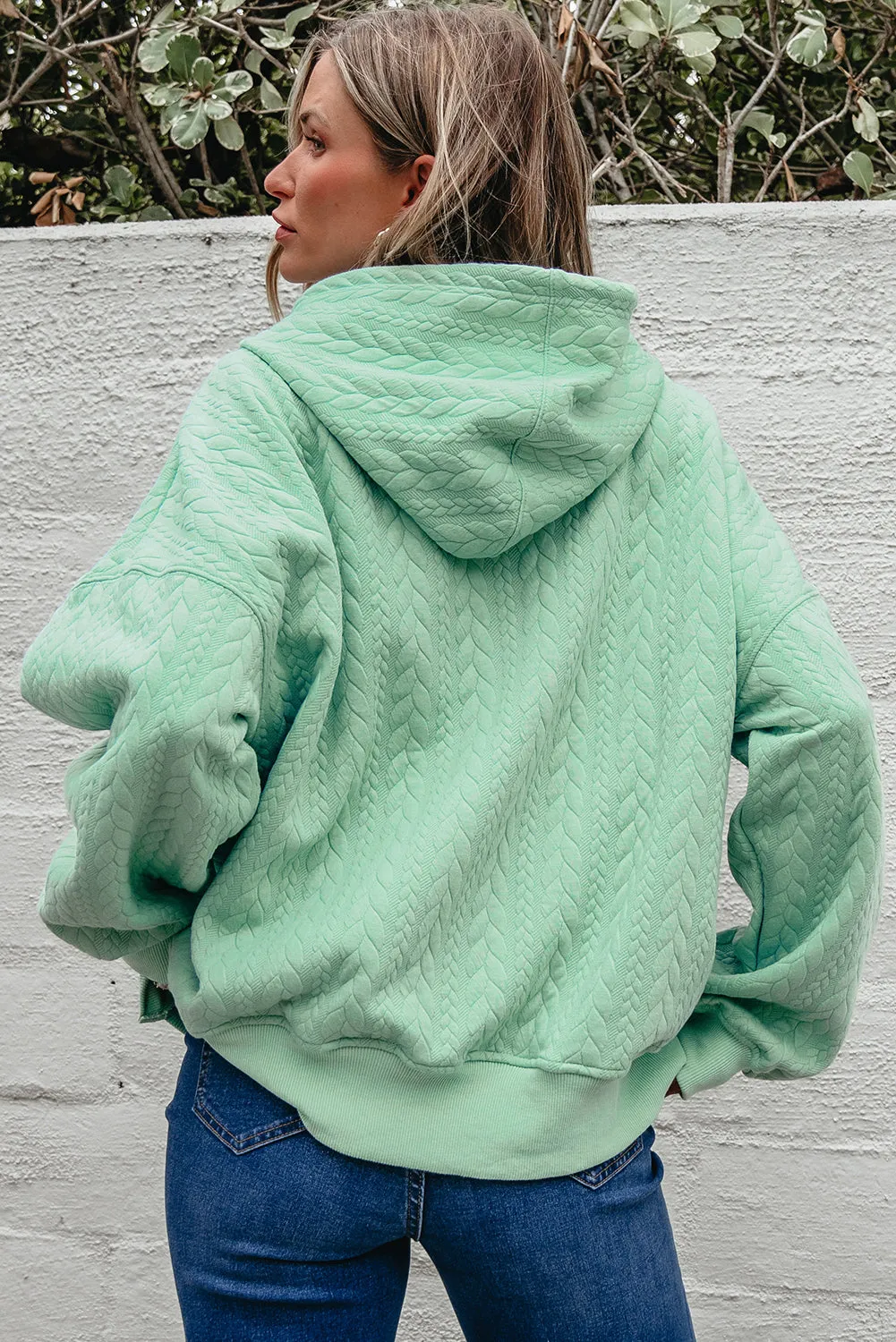 Cable Textured Baggy Hoodie sold by Beagle Boutique product image thumbnail 2