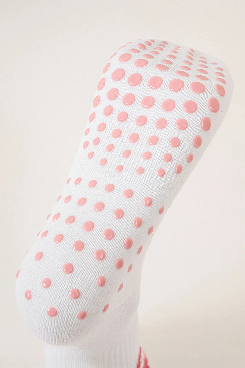 Bow Print Non-Slip Ruffle Grip Socks sold by Beagle Boutique product image thumbnail 2