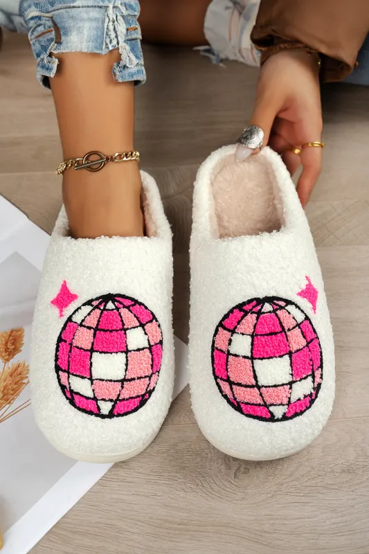 Disco Ball Home Plush Slippers sold by Beagle Boutique