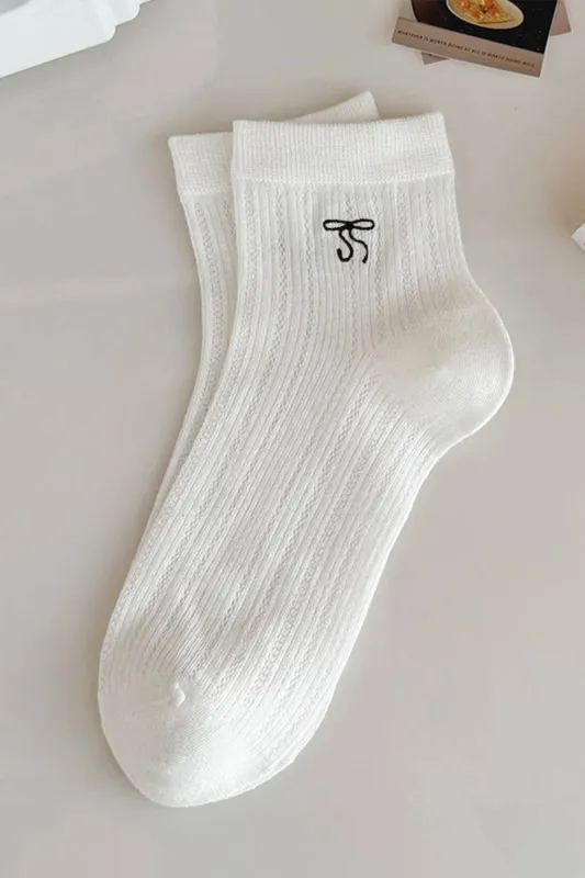 Bow Knot Cotton Ankle Socks sold by Beagle Boutique