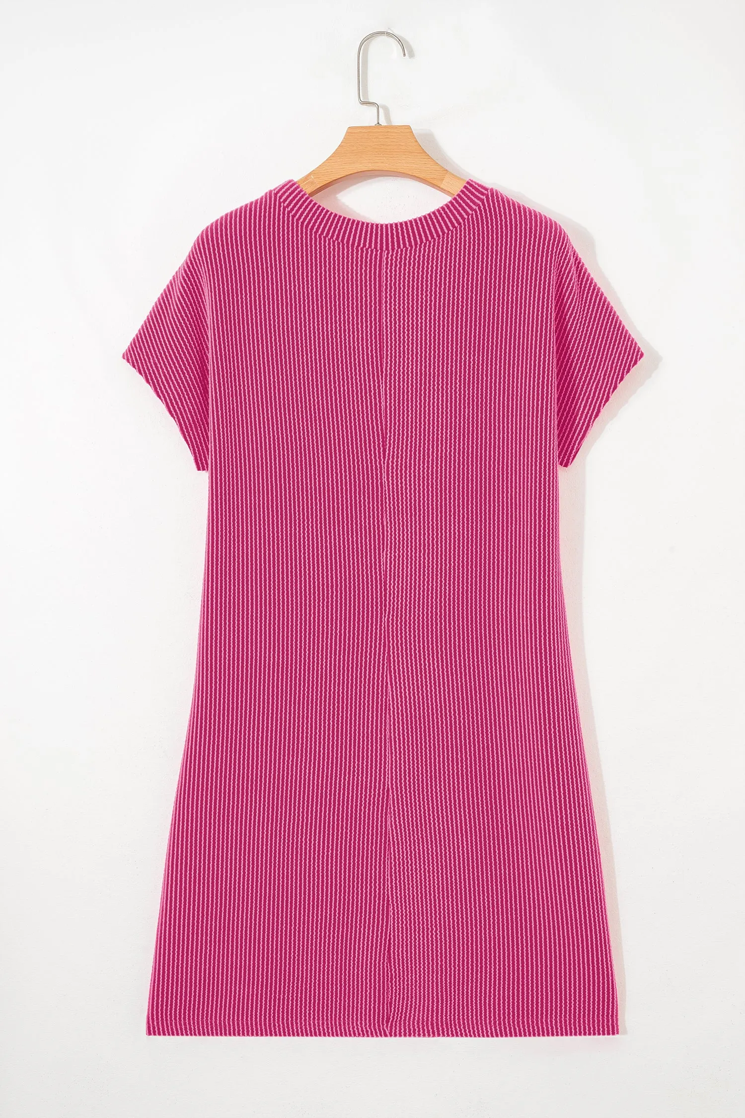 Ribbed Knit T-shirt Shift Dress sold by Beagle Boutique product image thumbnail 5