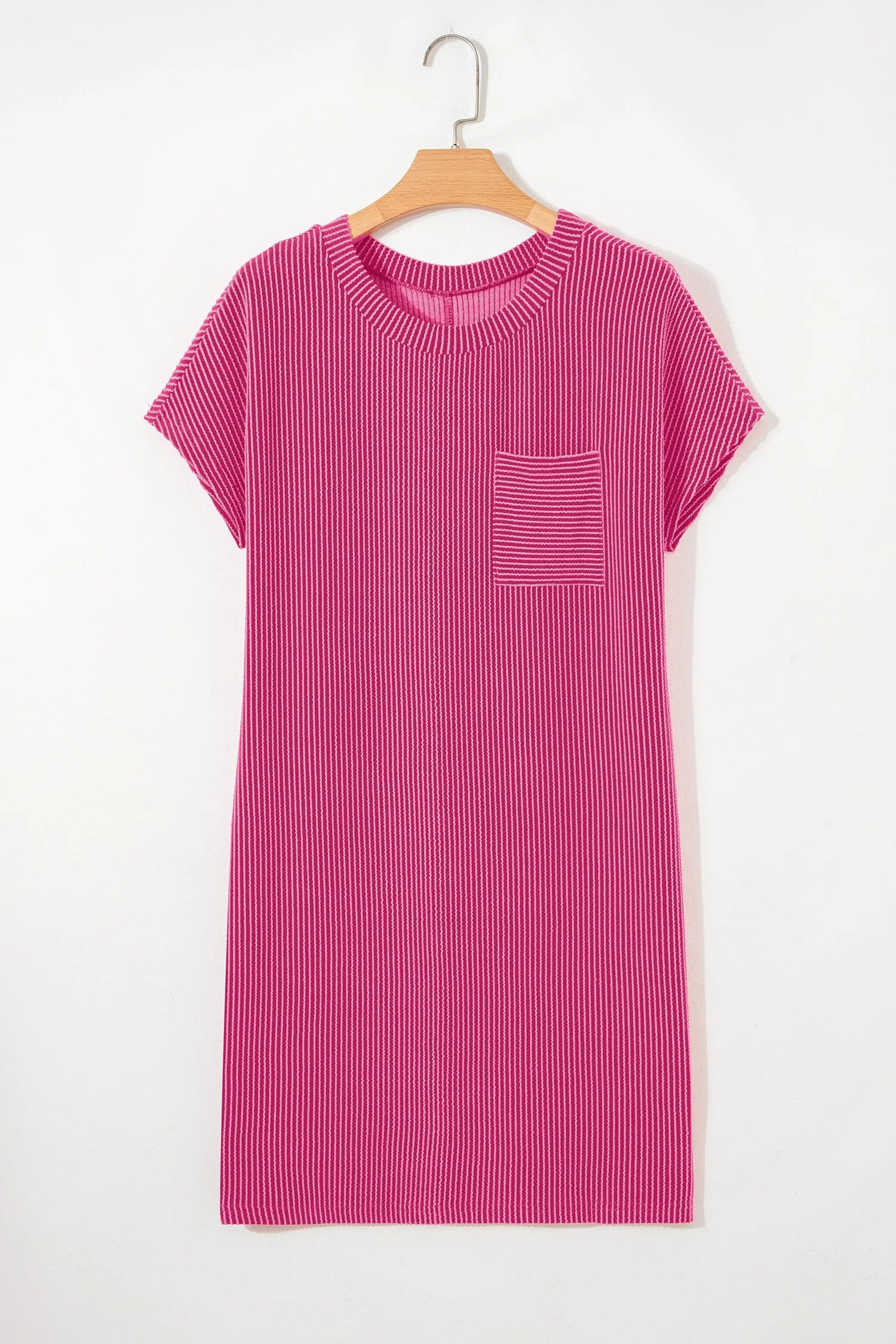 Ribbed Knit T-shirt Shift Dress sold by Beagle Boutique product image thumbnail 4
