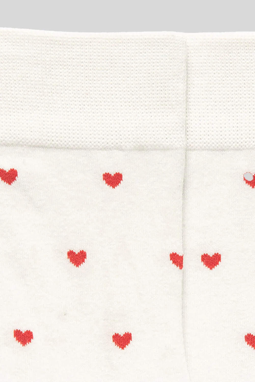 White With Red Hearts Pattern Crew Socks sold by Beagle Boutique product image thumbnail 5