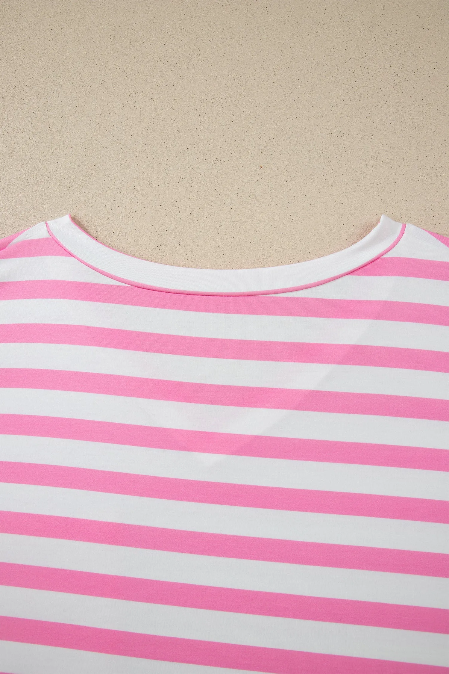 Plus Size Stripe Colourblock Patched Pocket V-Neck Tee sold by Beagle Boutique product image thumbnail 5