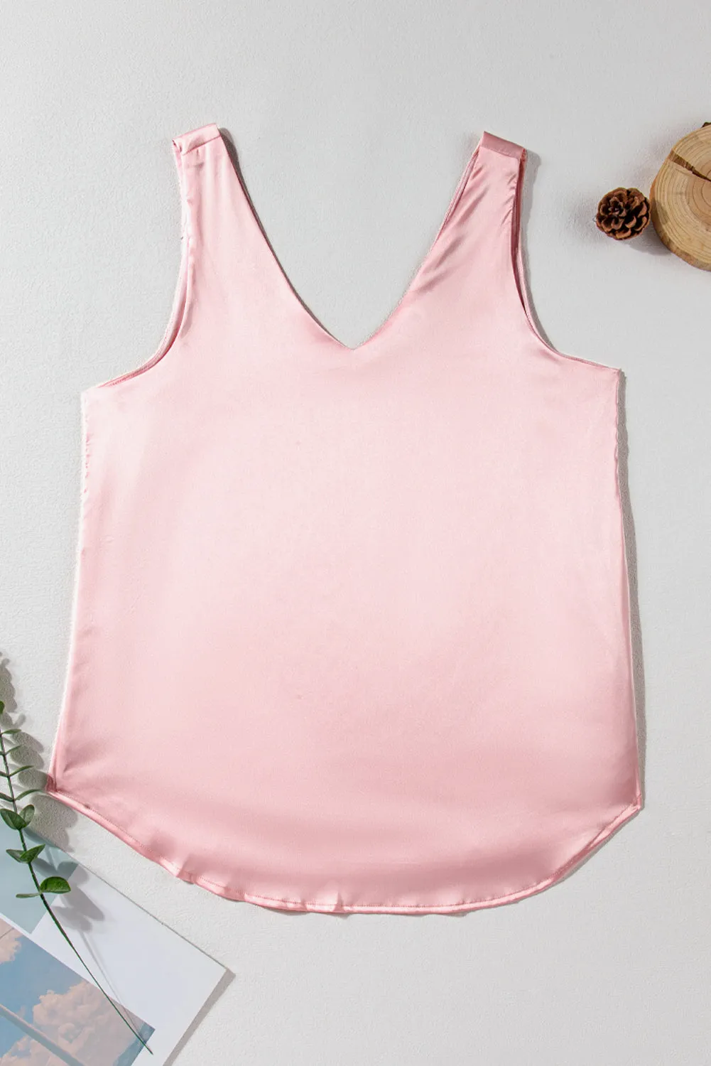 Deep V-Neck Loose Tank Top sold by Beagle Boutique product image thumbnail 5