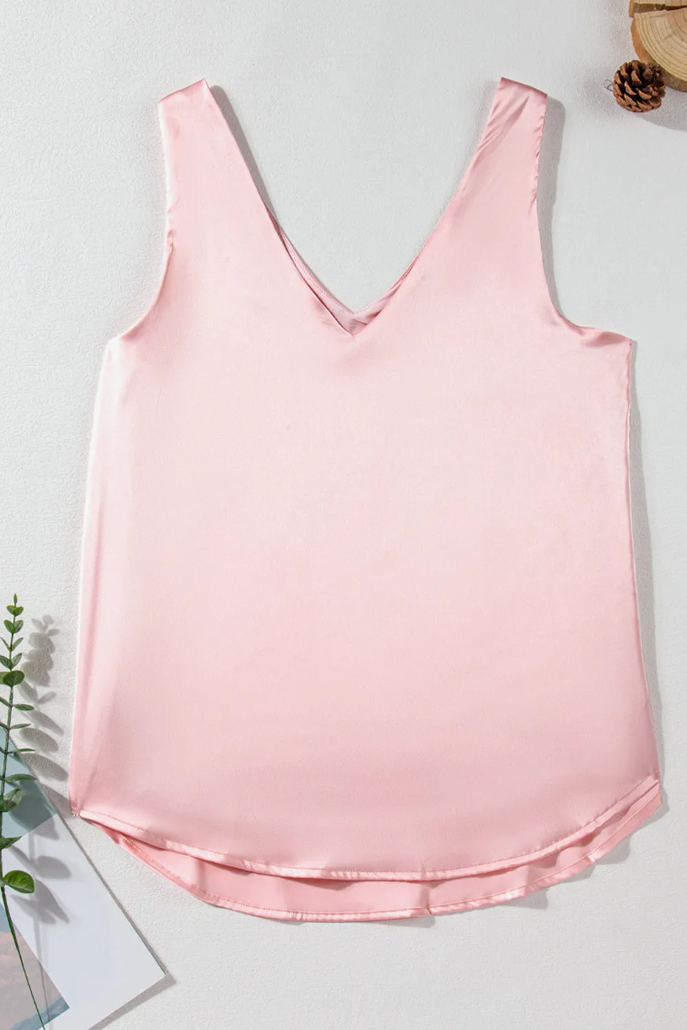 Deep V-Neck Loose Tank Top sold by Beagle Boutique product image thumbnail 4
