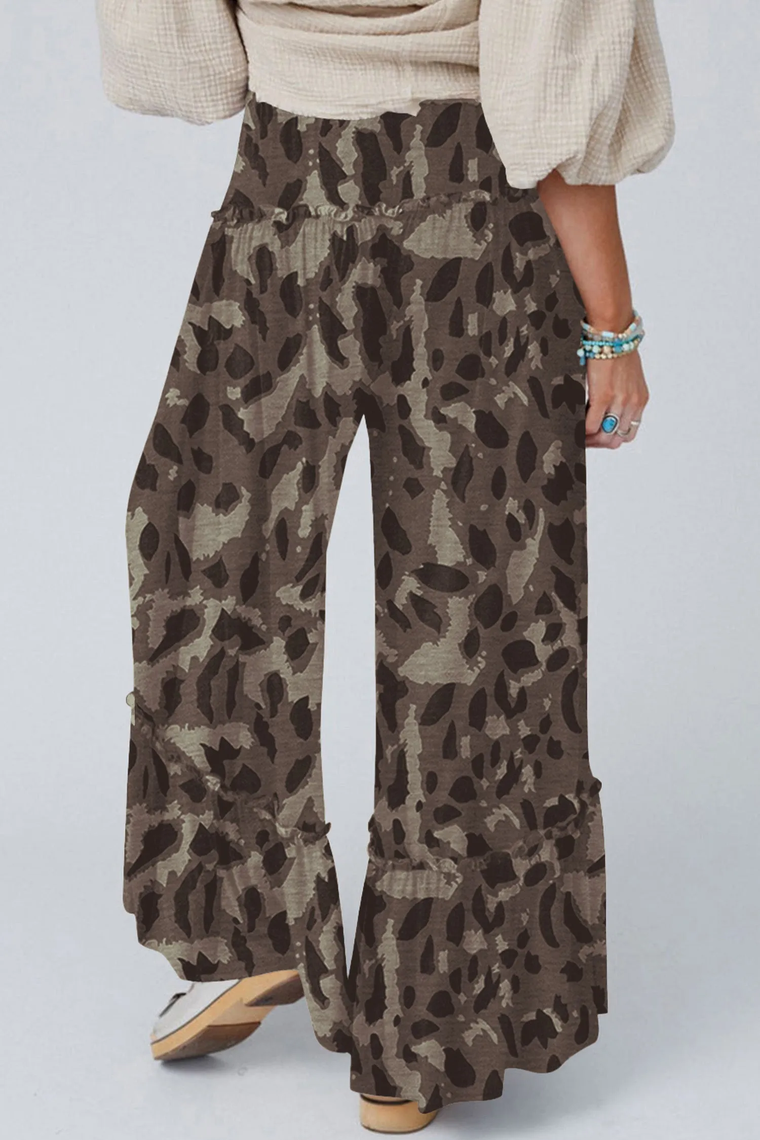 Camo Print Wide Leg Casual Pants sold by Beagle Boutique product image thumbnail 3