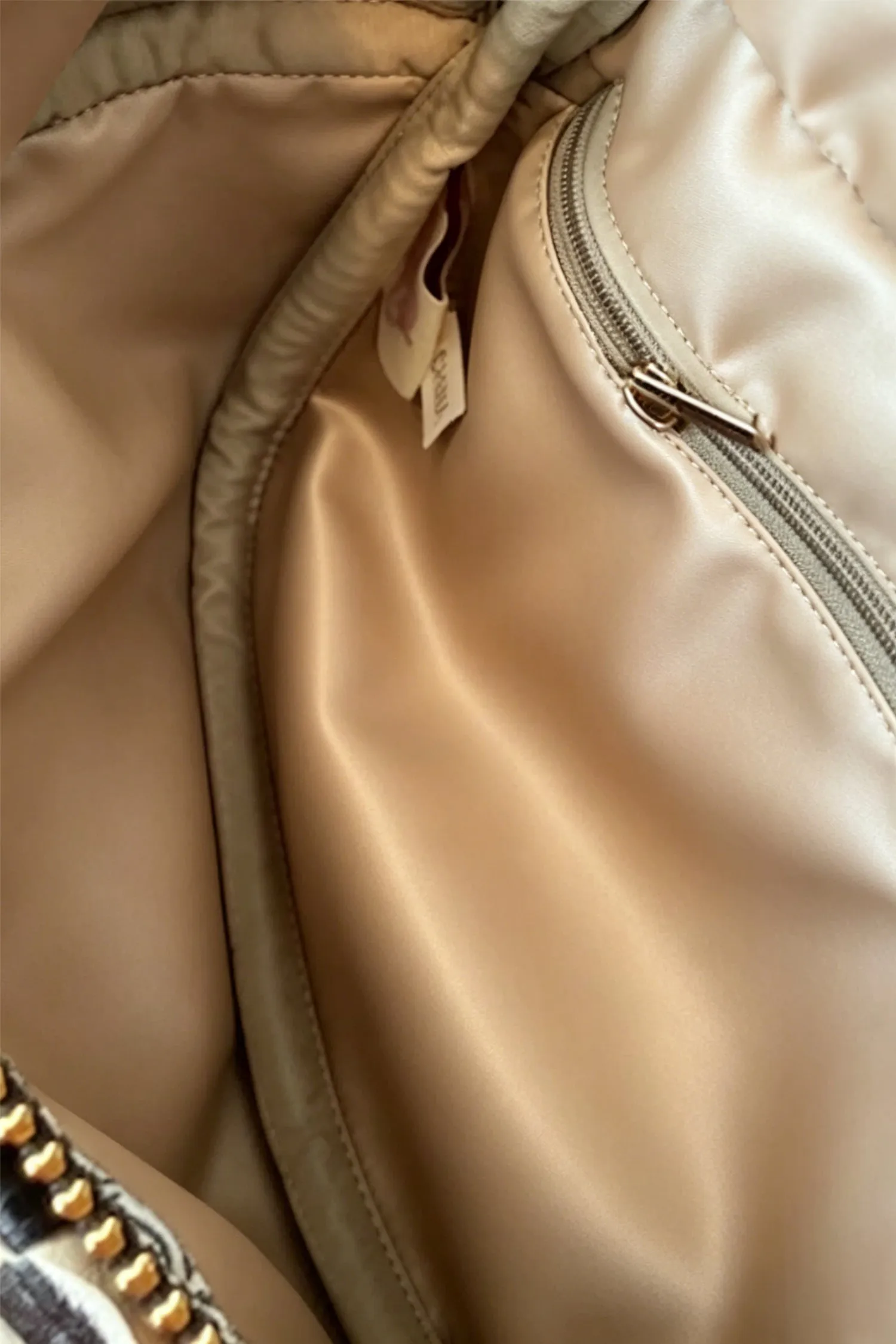 Straw Yellow Checkerboard Woven Zip Crossbody Bag sold by Beagle Boutique product image thumbnail 3
