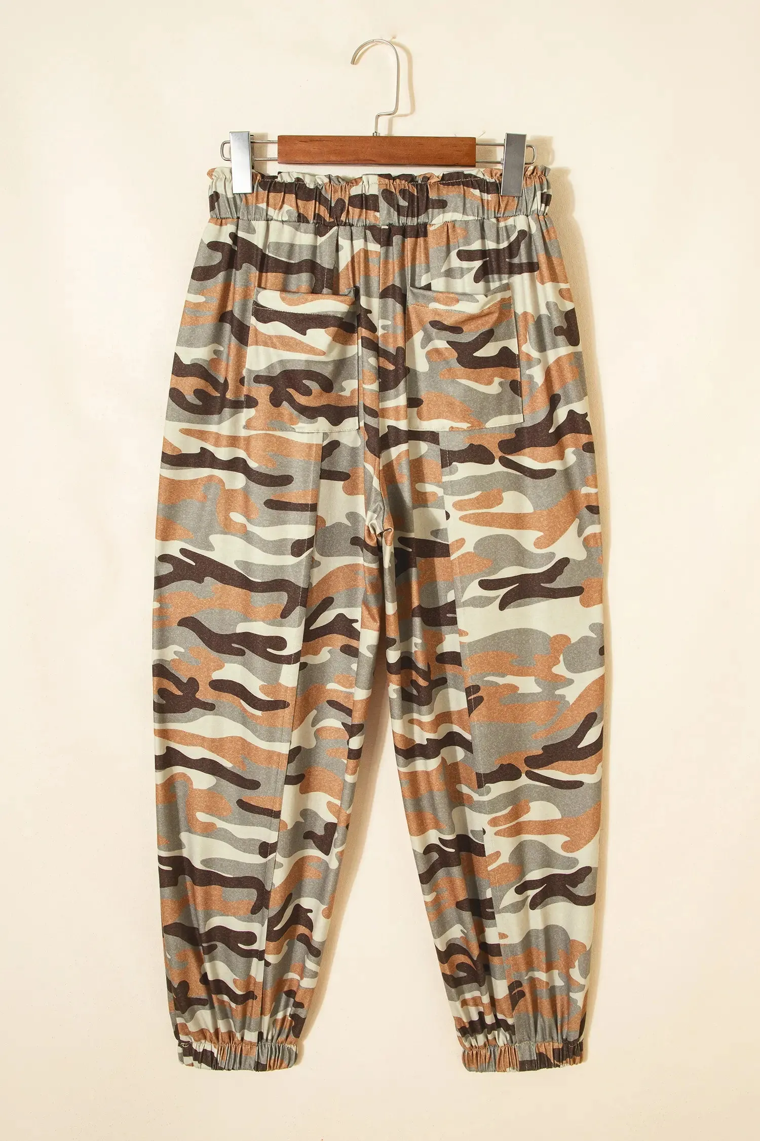 Camouflage Printed Drawstring Elastic Waist Jogger Pants sold by Beagle Boutique product image thumbnail 5