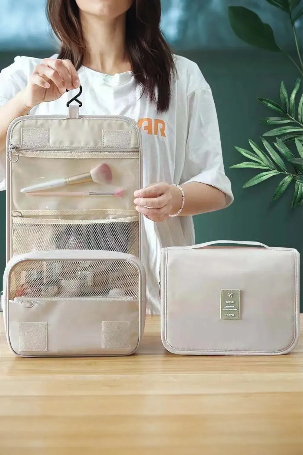 Multi-functional Make Up Organizer Travel Toiletry Bag sold by Beagle Boutique product image thumbnail 3