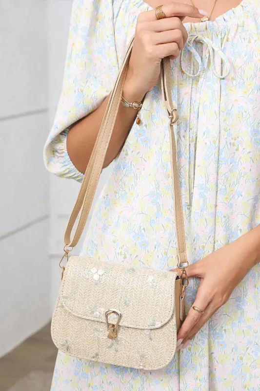 Delicate Weave Detail One Shoulder Bag made by Beagle Boutique