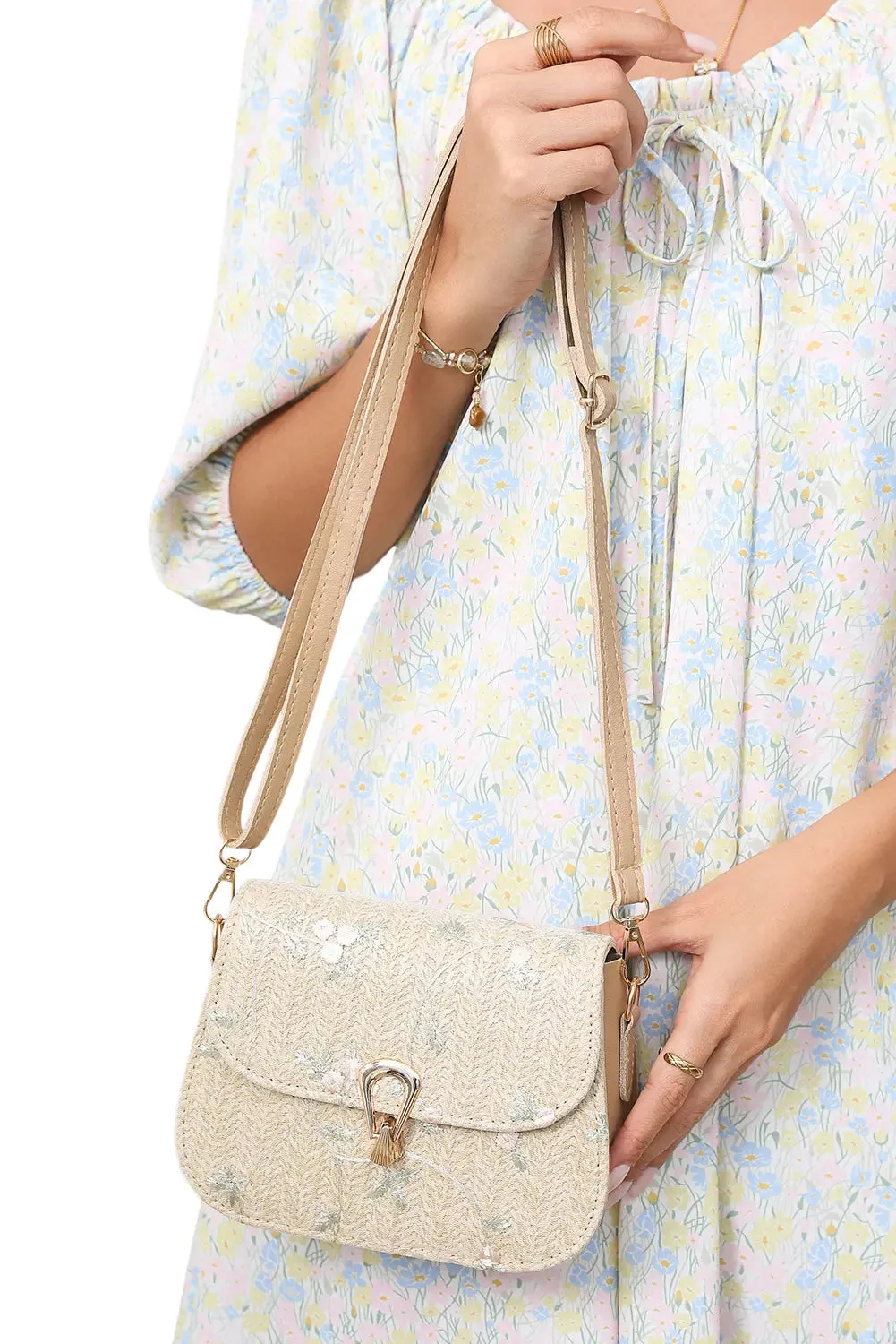 Delicate Weave Detail One Shoulder Bag sold by Beagle Boutique product image thumbnail 5