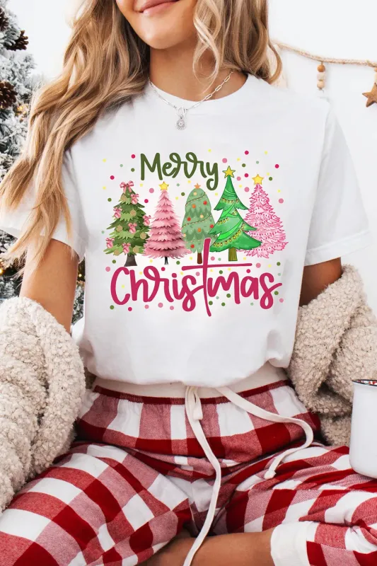 Merry Christmas Holiday Vibe Graphic Crewneck T Shirt made by Beagle Boutique