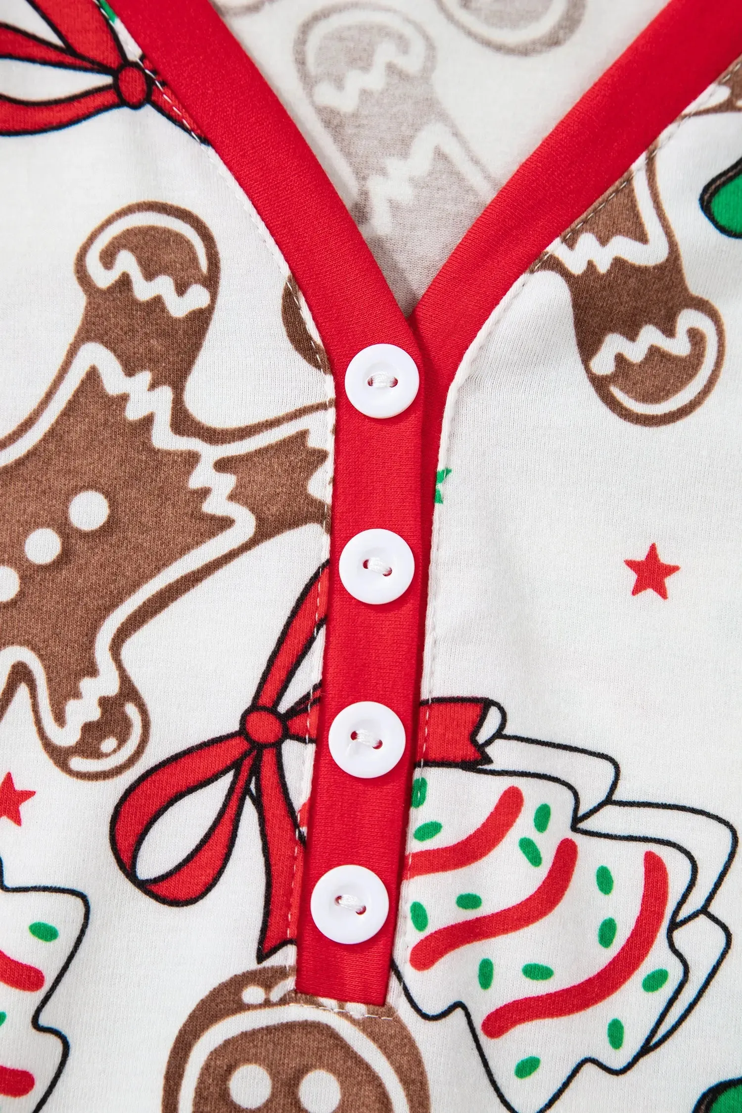 Christmas Pattern Button V-Neck Pyjamas sold by Beagle Boutique product image thumbnail 5