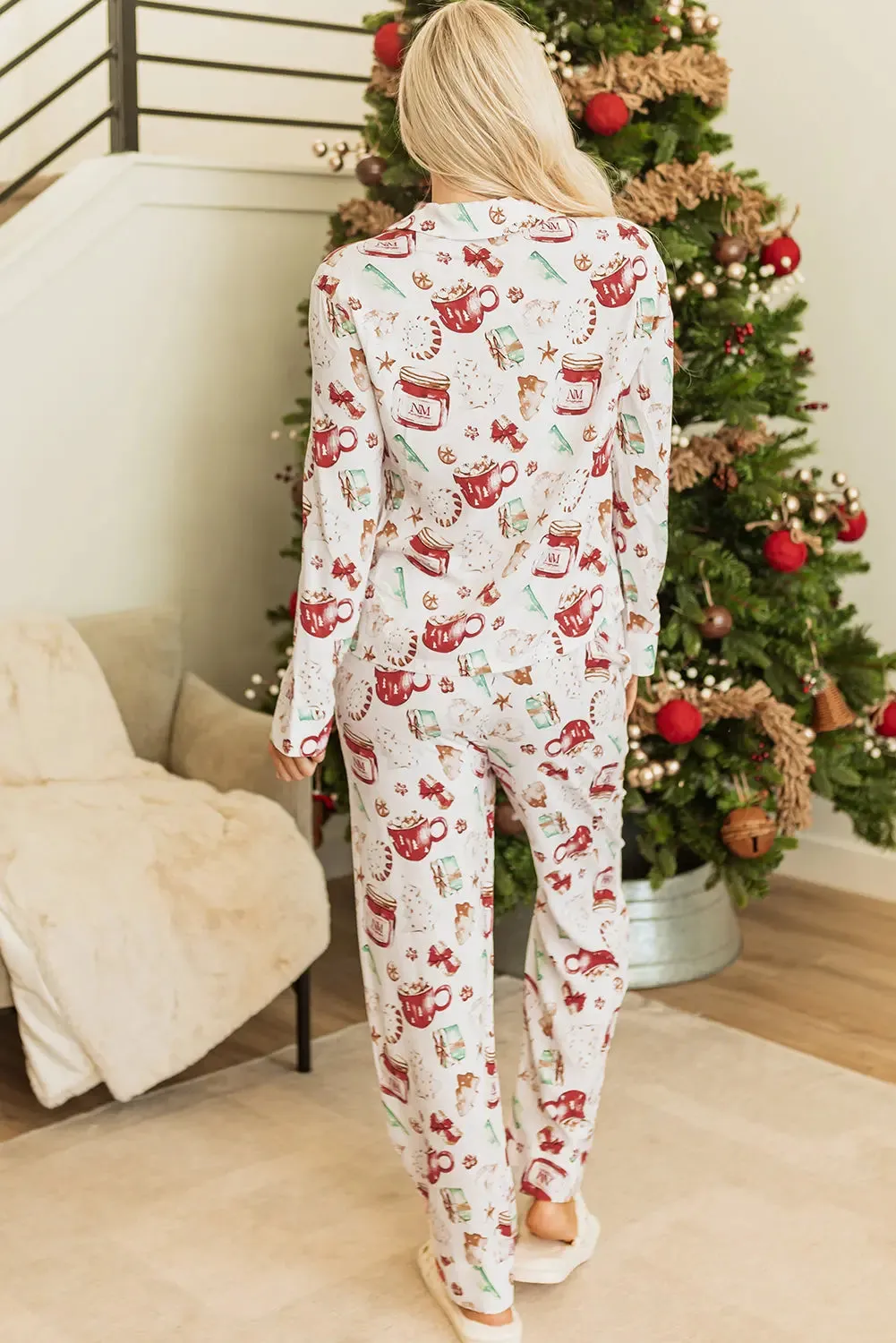 Pyjama Set Christmas Pattern Long Sleeve Shirt and Pants sold by Beagle Boutique product image thumbnail 2