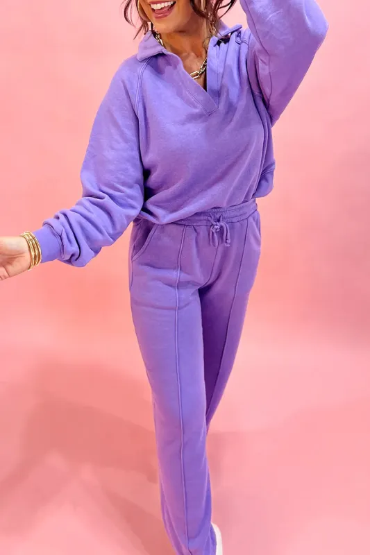 Collared Pullover and Central Seam Trousers Co-ord Set made by Beagle Boutique