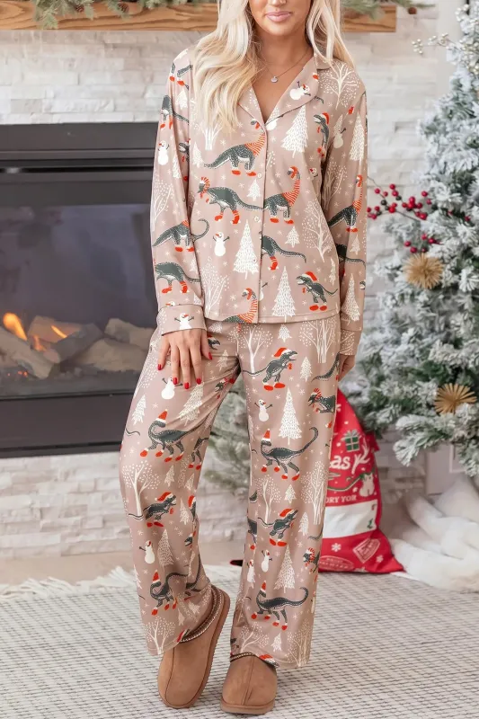 Two Piece Lounge Set Long Sleeve Abstract Print made by Beagle Boutique